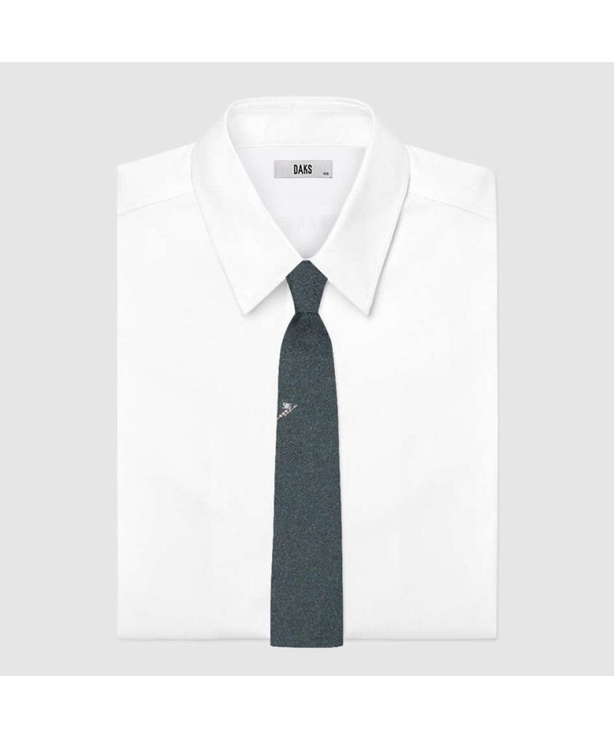 닥스셔츠(DAKS SHIRTS) 실크혼방 큐빅 원포인트 넥타이 그린_DKF1ACF1203E1