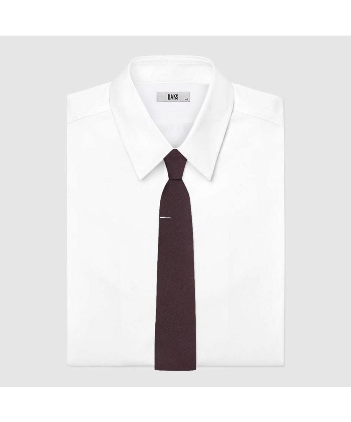 닥스셔츠(DAKS SHIRTS) 실크혼방 큐빅 원포인트 넥타이 브라운_DKF1ACF1208W1
