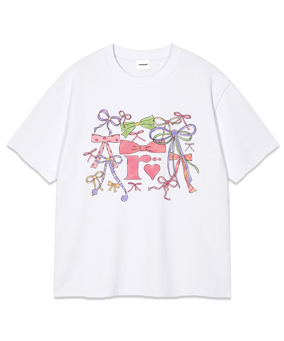 랜덤오프(RANDOMOFF) RIBBON SHOWER T-SHIRT (2color)