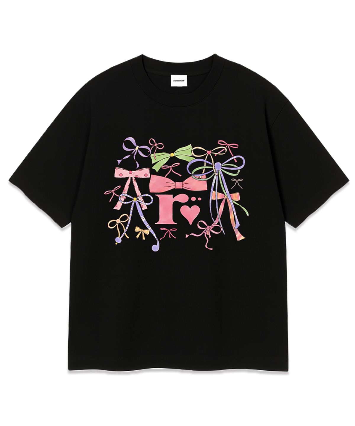 랜덤오프(RANDOMOFF) RIBBON SHOWER T-SHIRT (2color)