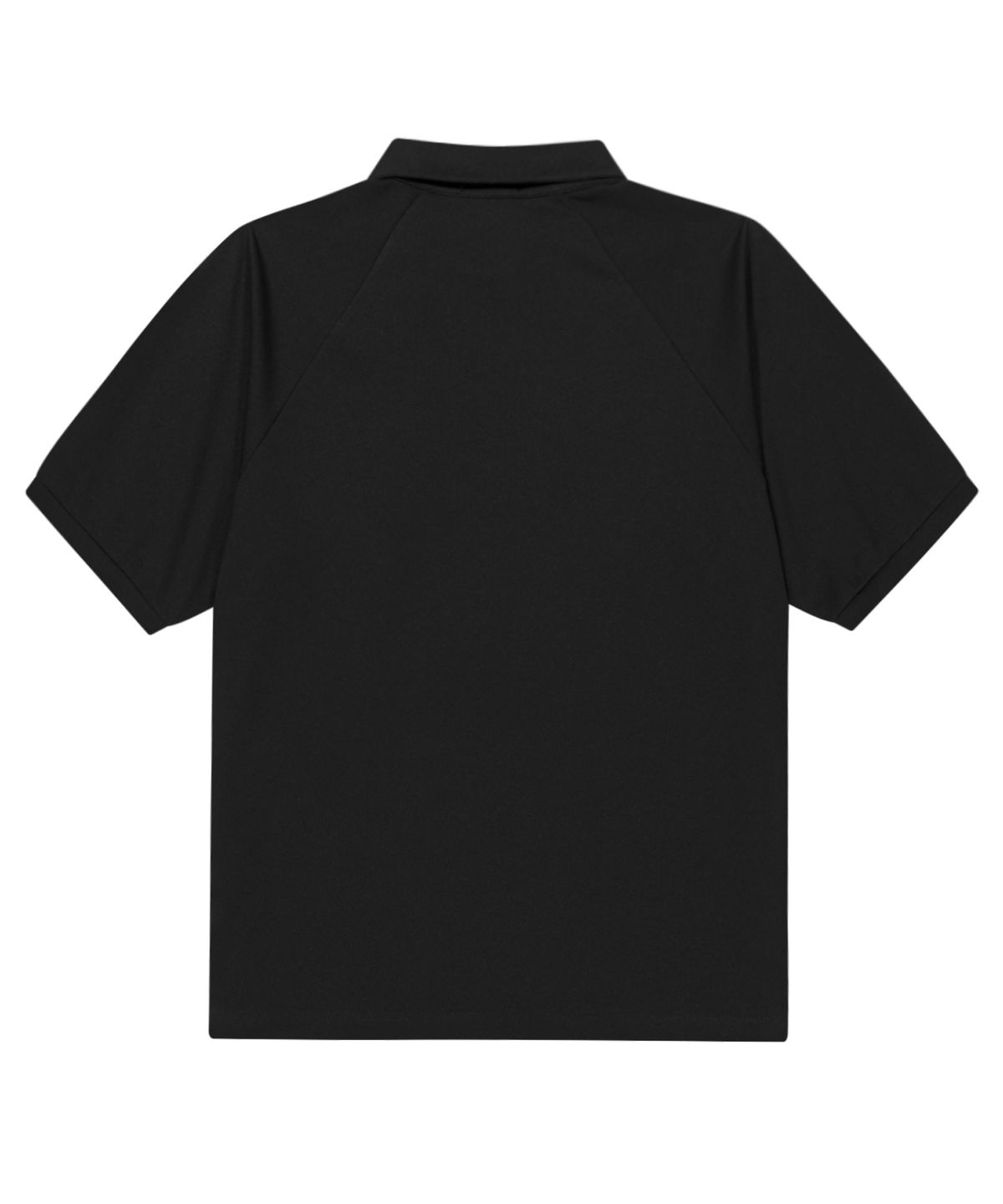 오호스(OJOS) Side Neck Over Collar Tee / Black