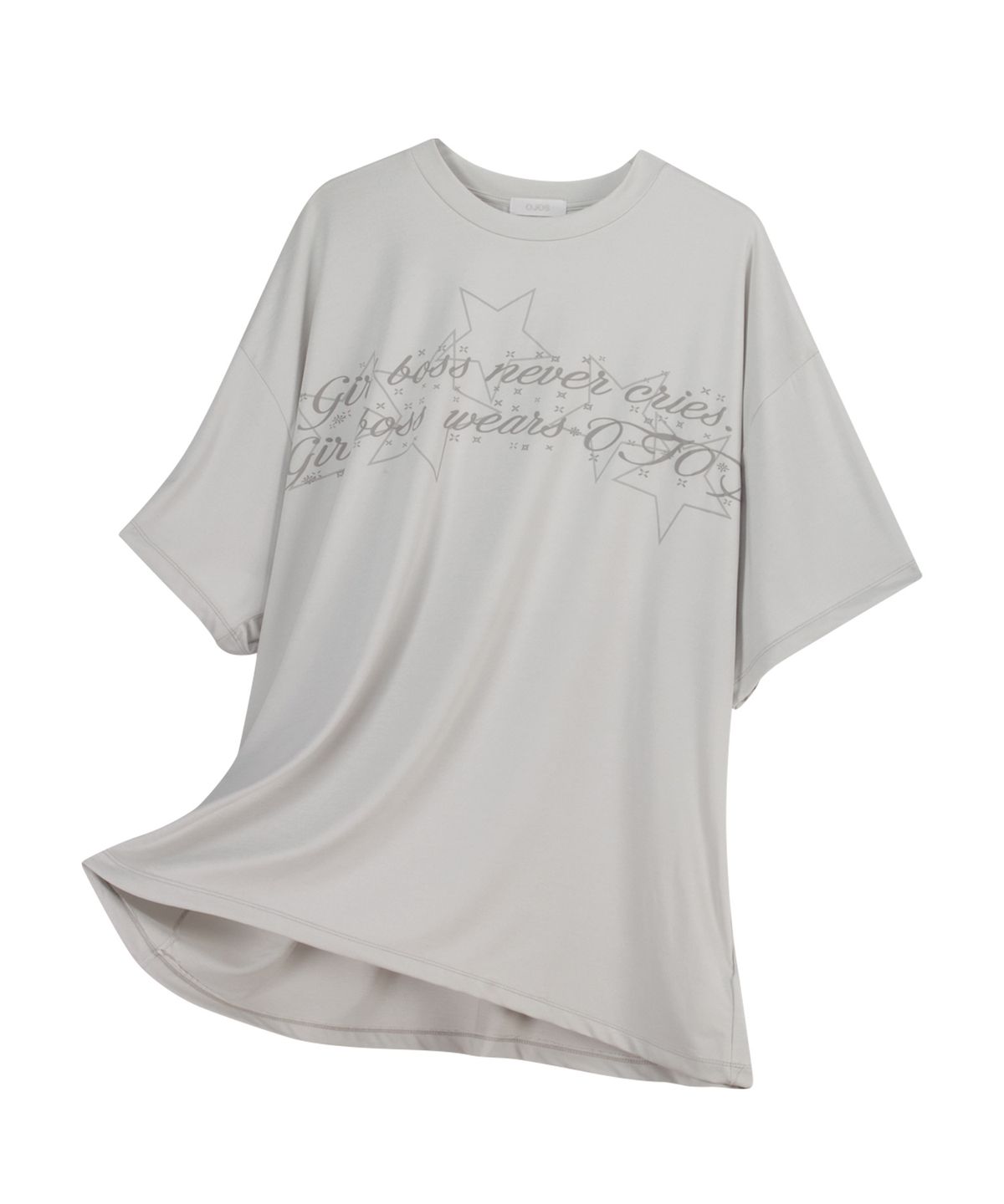 오호스(OJOS) Graphic Oversized Tee / Grey