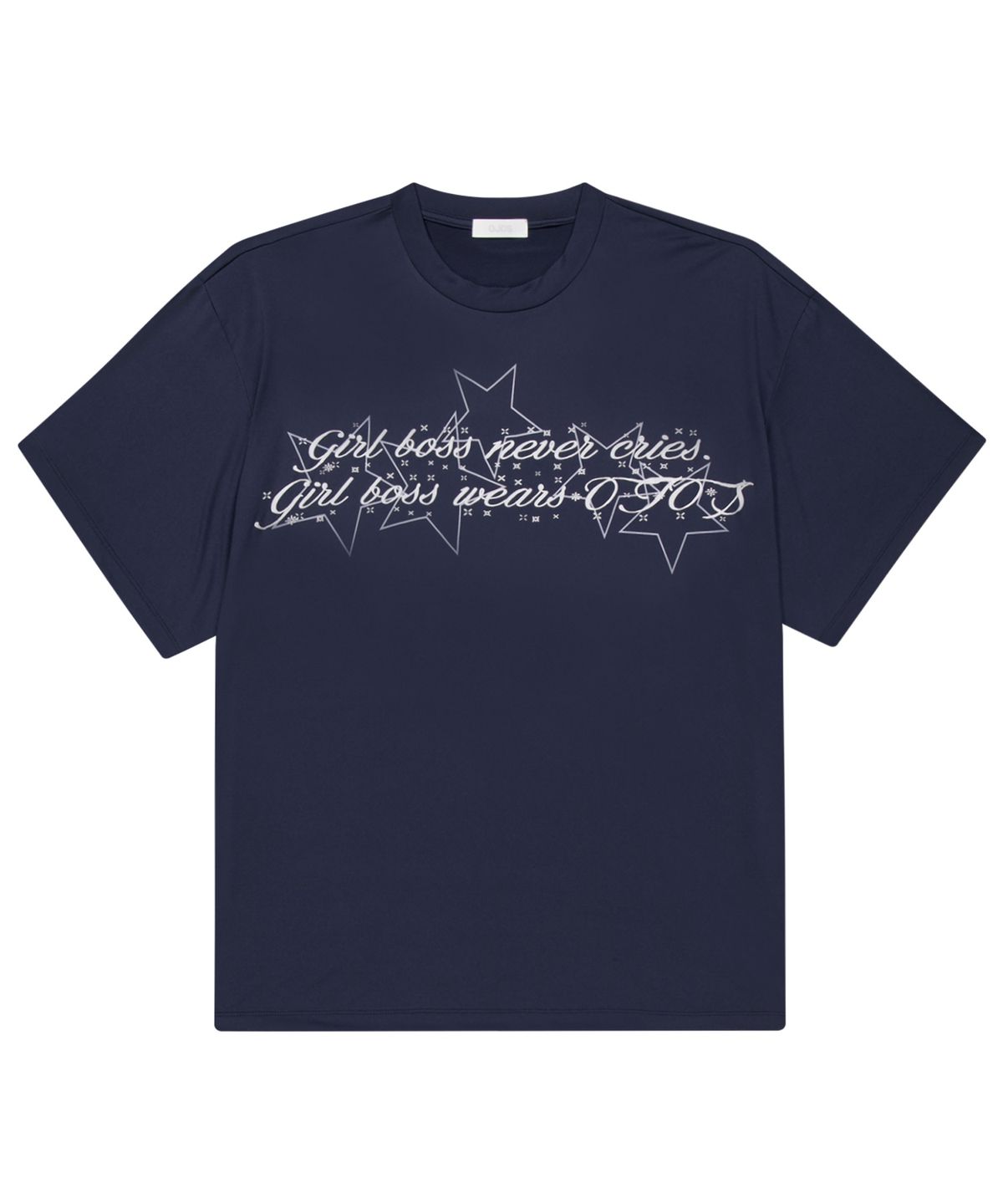 오호스(OJOS) Graphic Oversized Tee / Navy