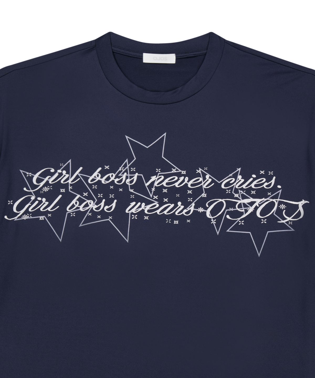 오호스(OJOS) Graphic Oversized Tee / Navy