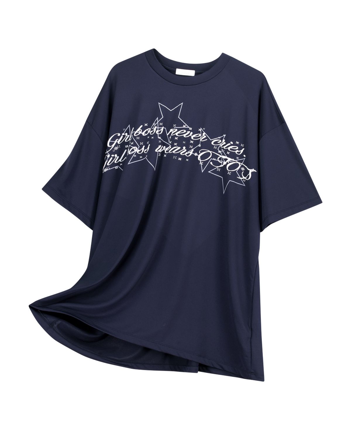 오호스(OJOS) Graphic Oversized Tee / Navy