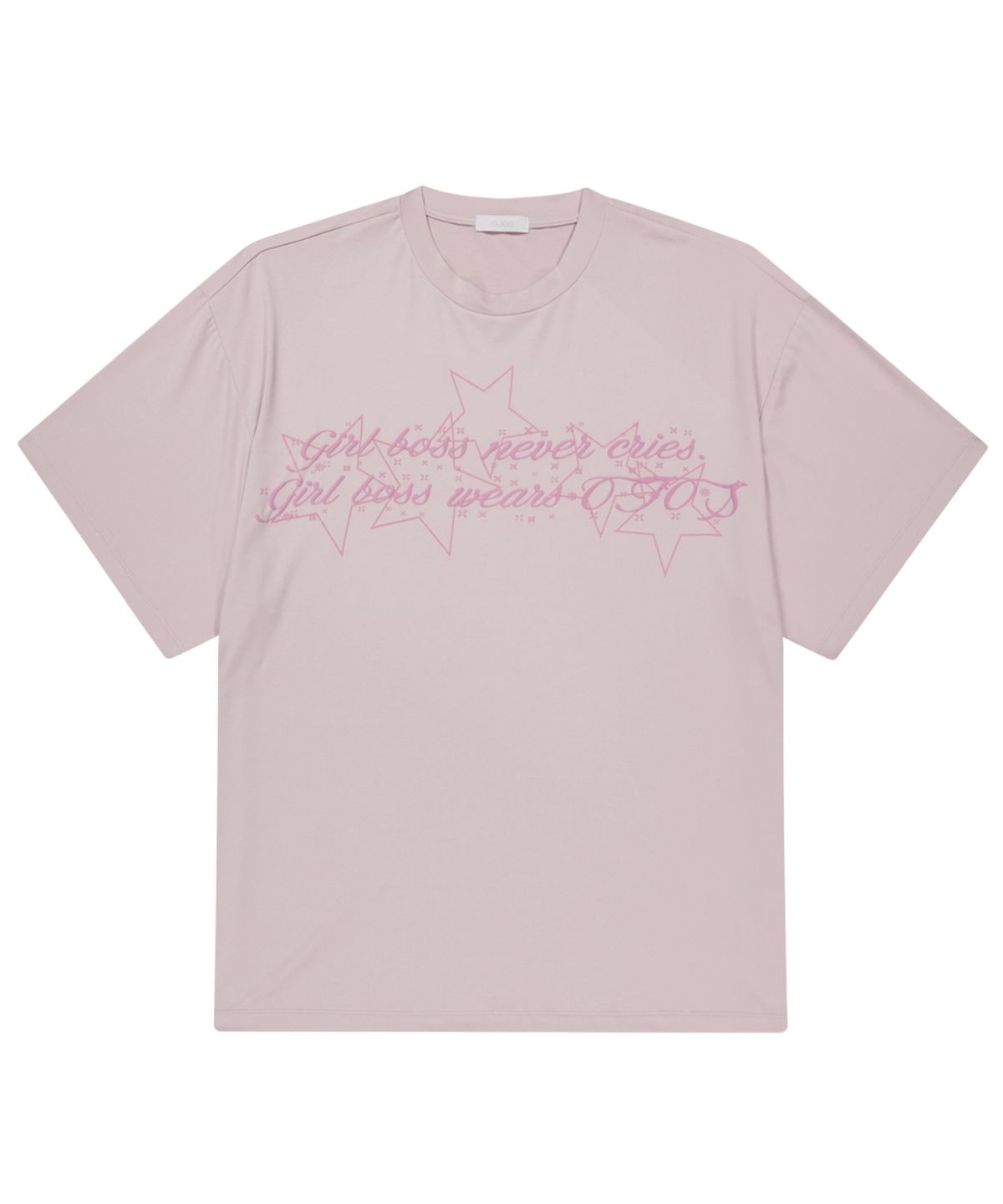 오호스(OJOS) Graphic Oversized Tee / Pink