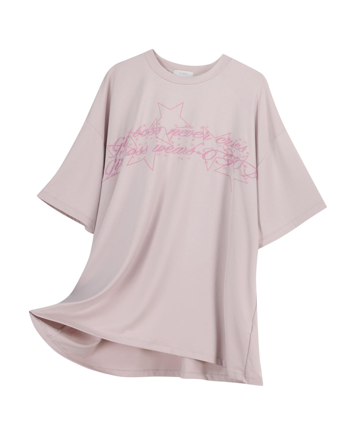 오호스(OJOS) Graphic Oversized Tee / Pink