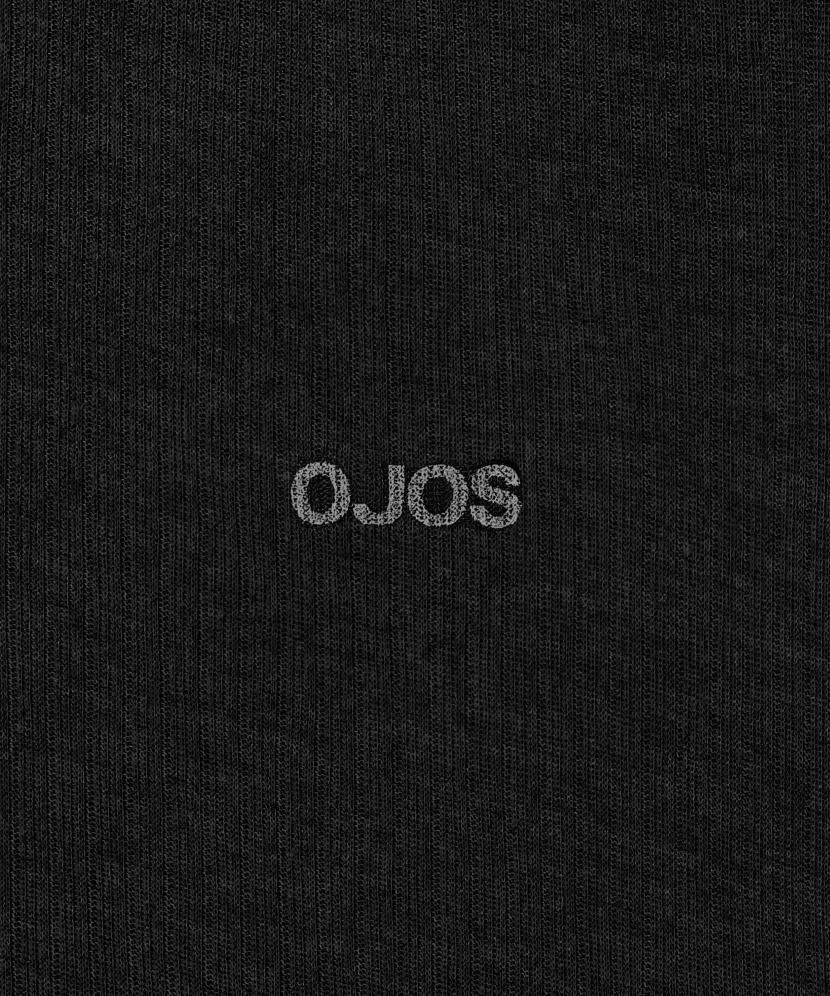 오호스(OJOS) Rib Hood Sleeveless / Black