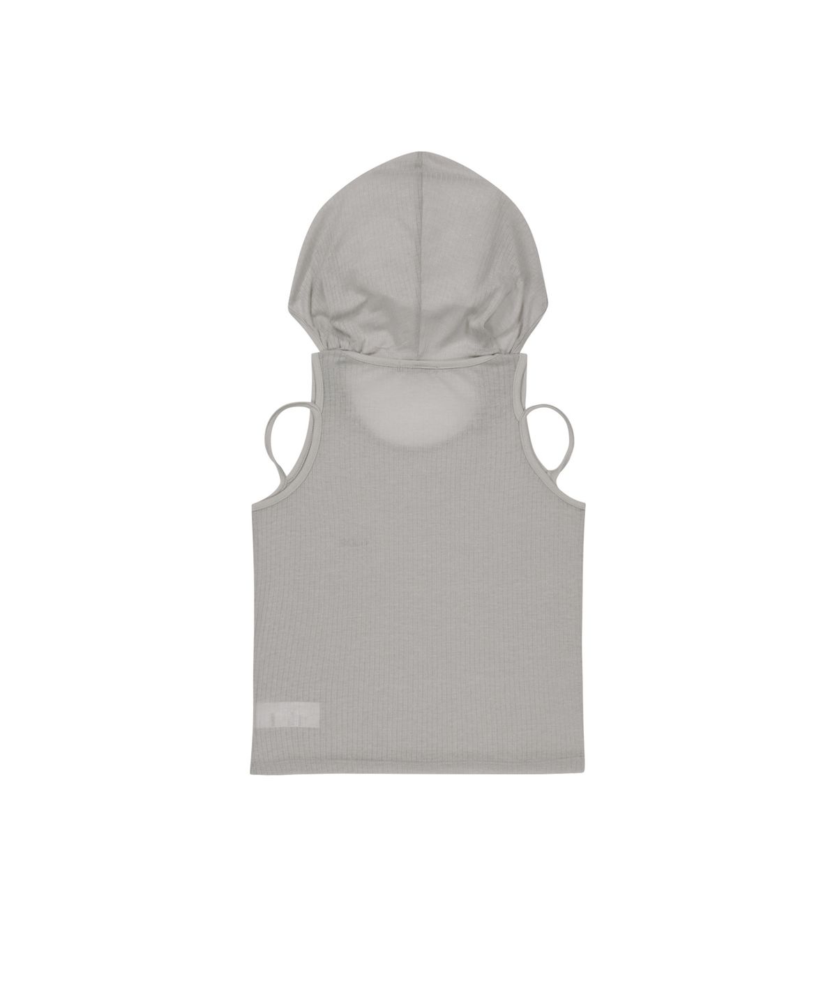 오호스(OJOS) Rib Hood Sleeveless / Grey
