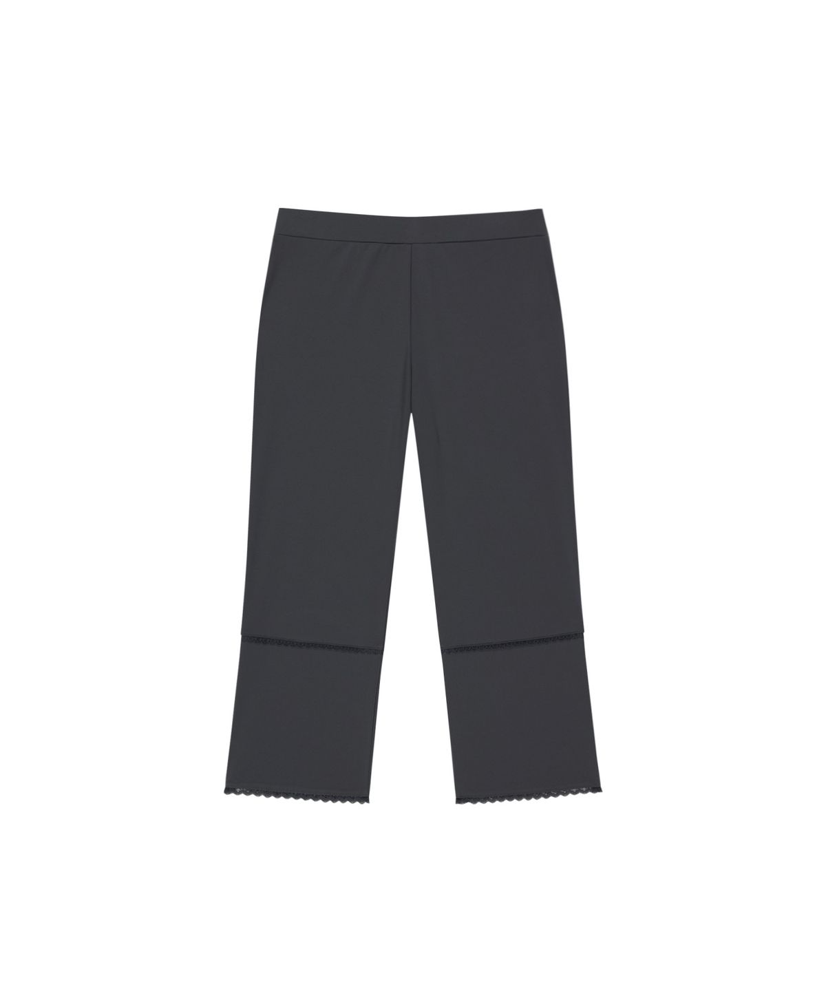 오호스(OJOS) Side Slit Capri Leggings / Charcoal