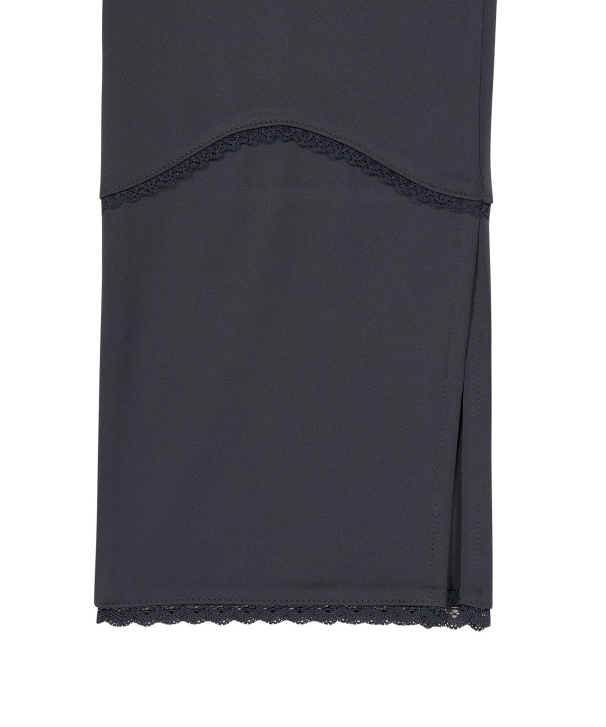 오호스(OJOS) Side Slit Capri Leggings / Charcoal