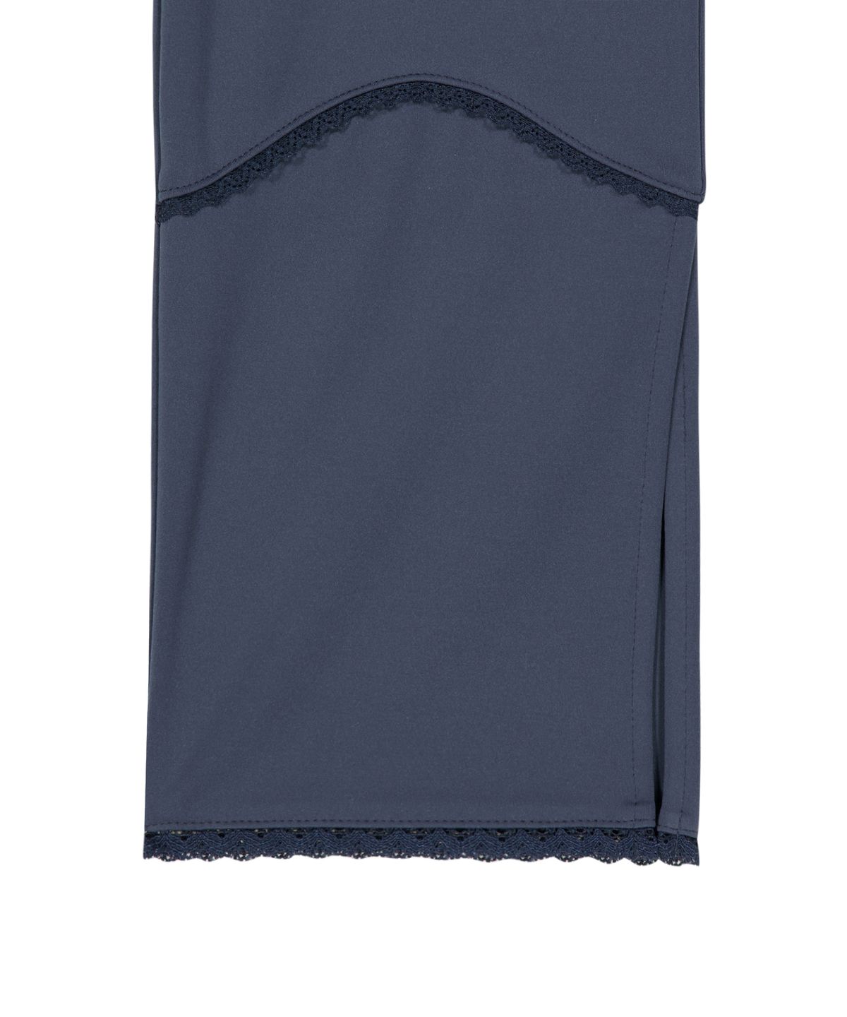 오호스(OJOS) Side Slit Capri Leggings / Navy