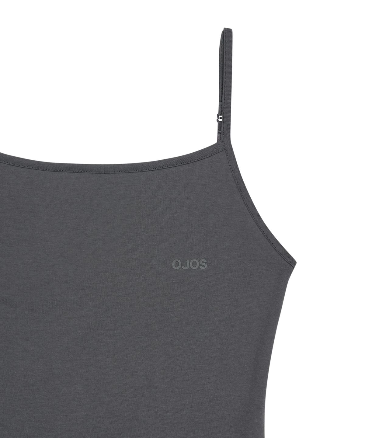 오호스(OJOS) Back Strap Flare Dress / Charcoal