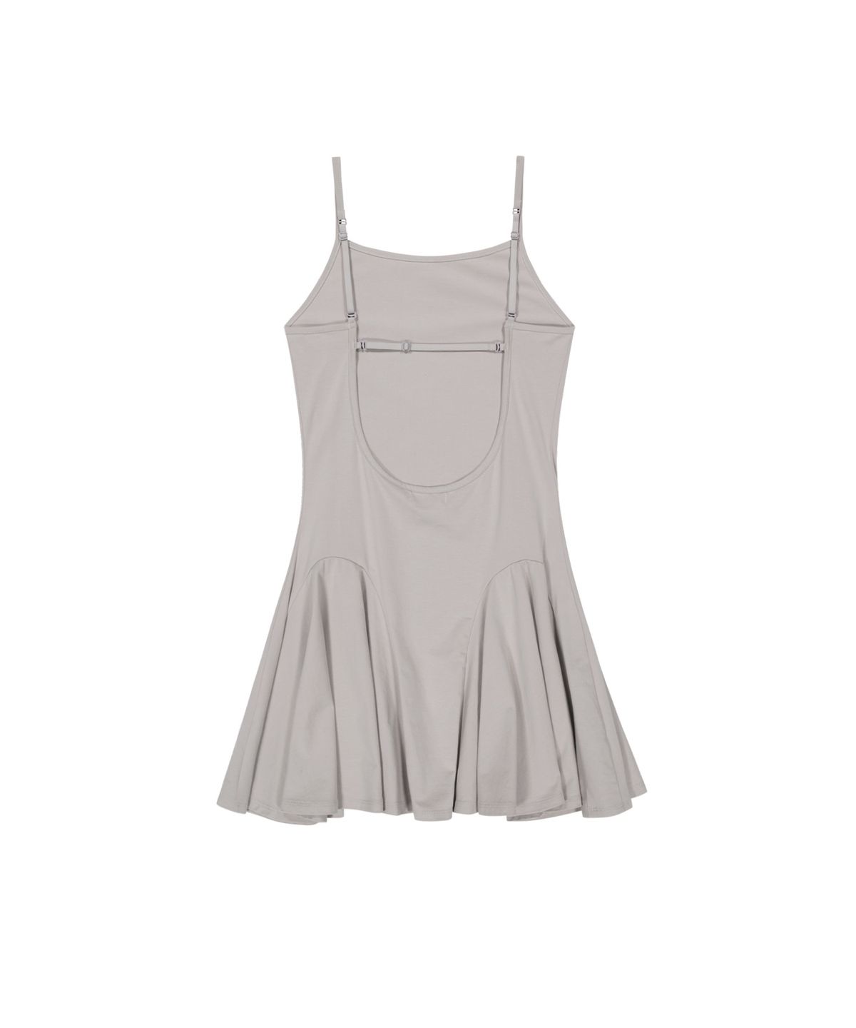 오호스(OJOS) Back Strap Flare Dress / Grey