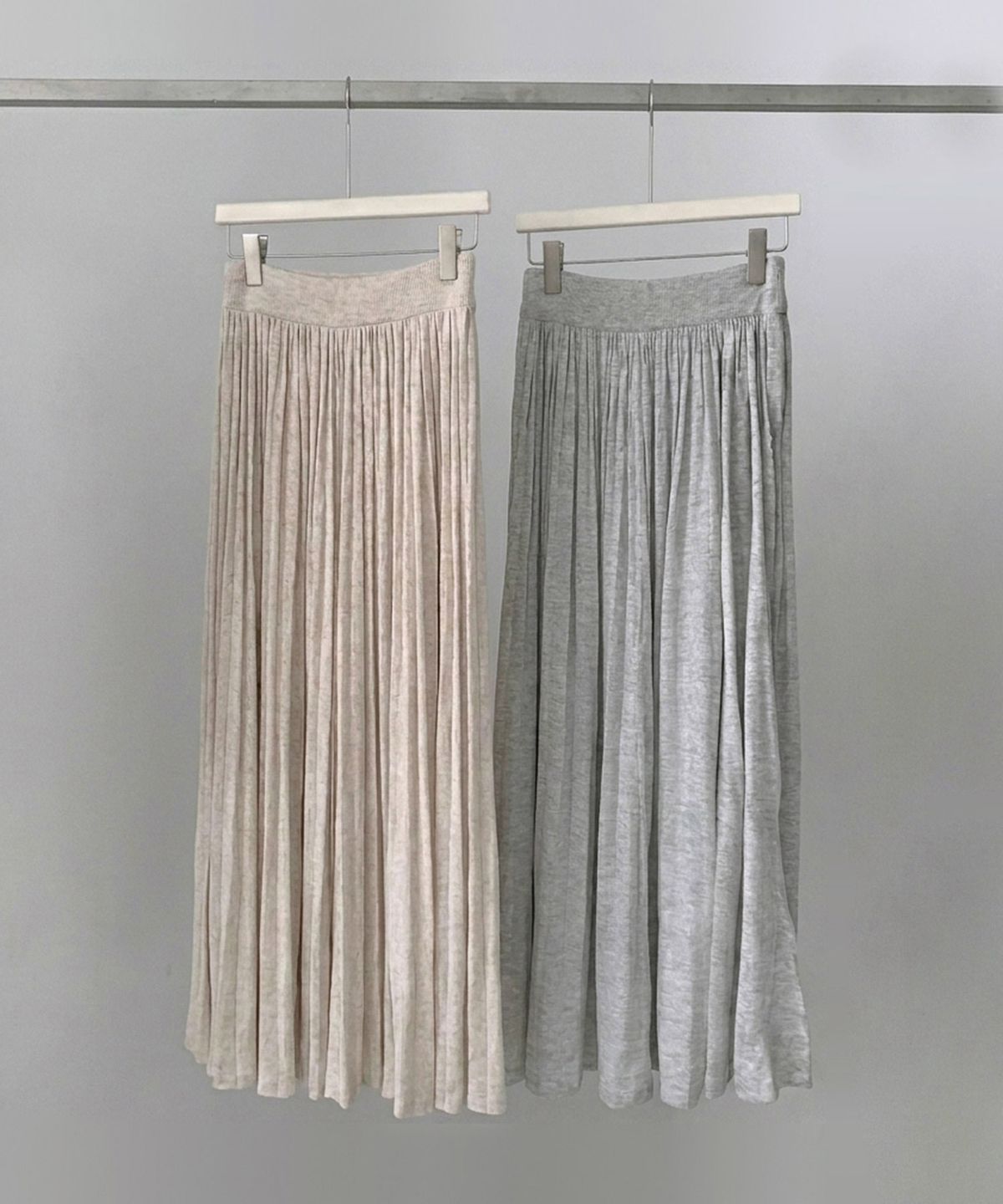 바스카라(VASCARA) Bella Linen Long Knit Skirt (2colors)