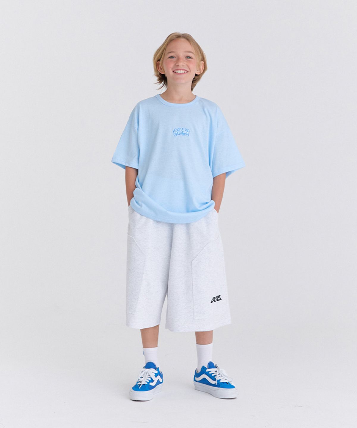 오실롯 주니어(OCELOT JUNIOR) [SET] G21F14 아이스 데일리버뮤다 셋업 (블루/라그)