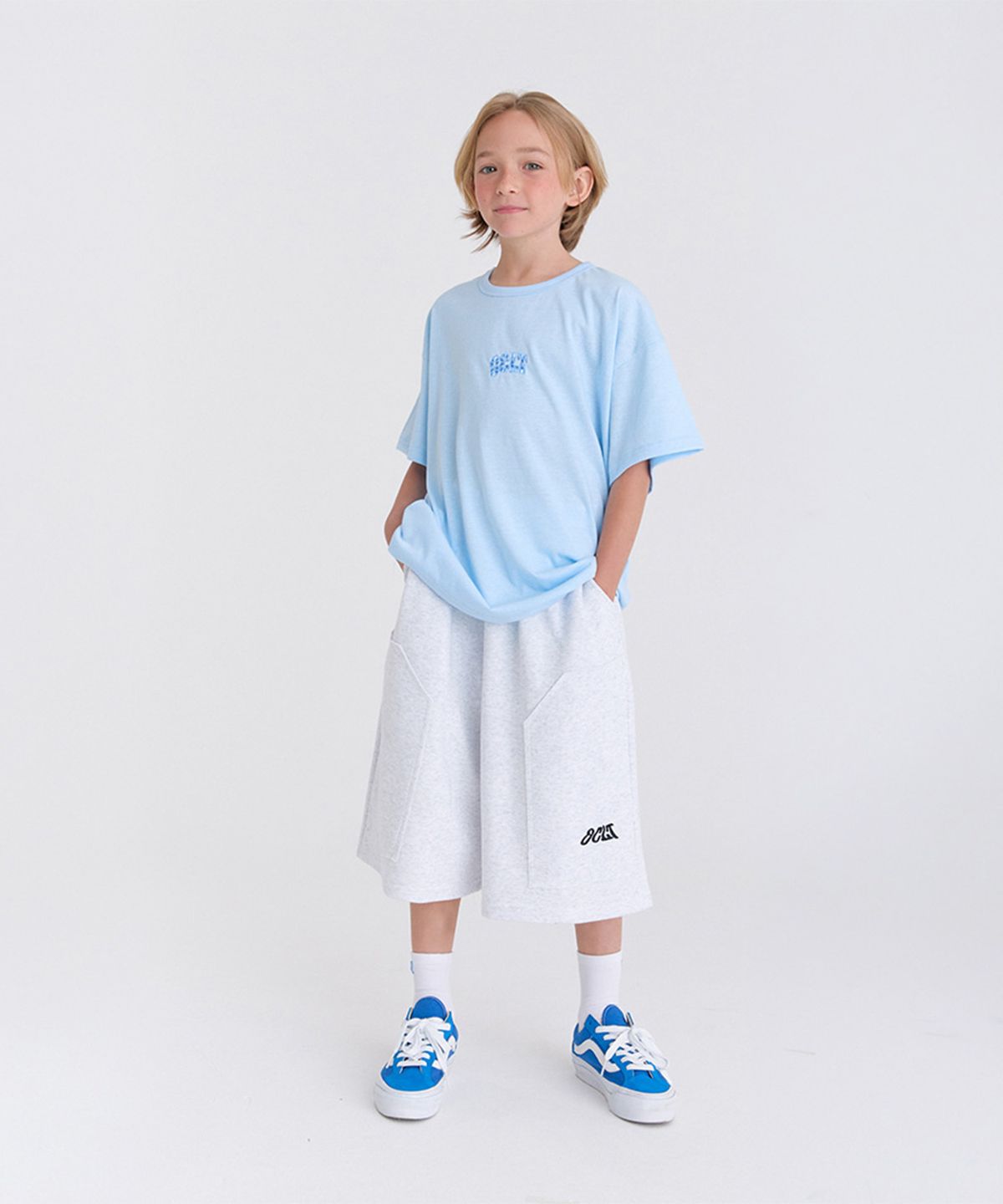 오실롯 주니어(OCELOT JUNIOR) [SET] G21F14 아이스 데일리버뮤다 셋업 (블루/라그)