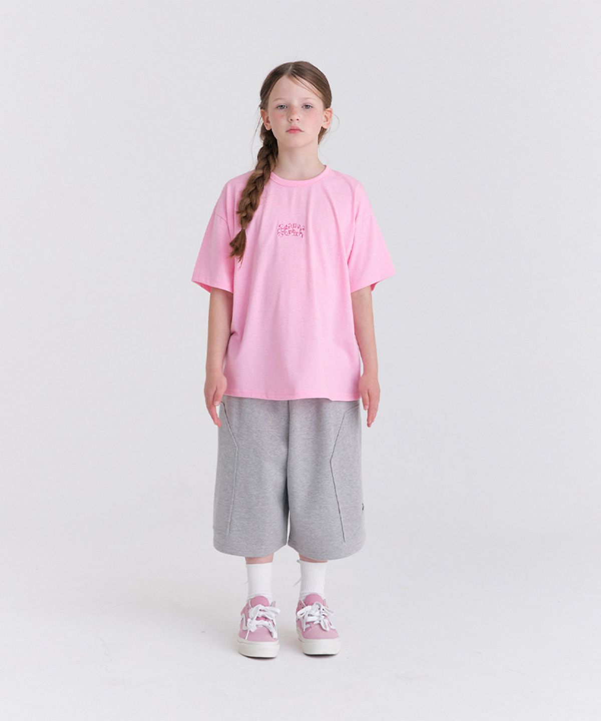 오실롯 주니어(OCELOT JUNIOR) [SET] G21F14 아이스 데일리버뮤다 셋업 (핑크/그레이)