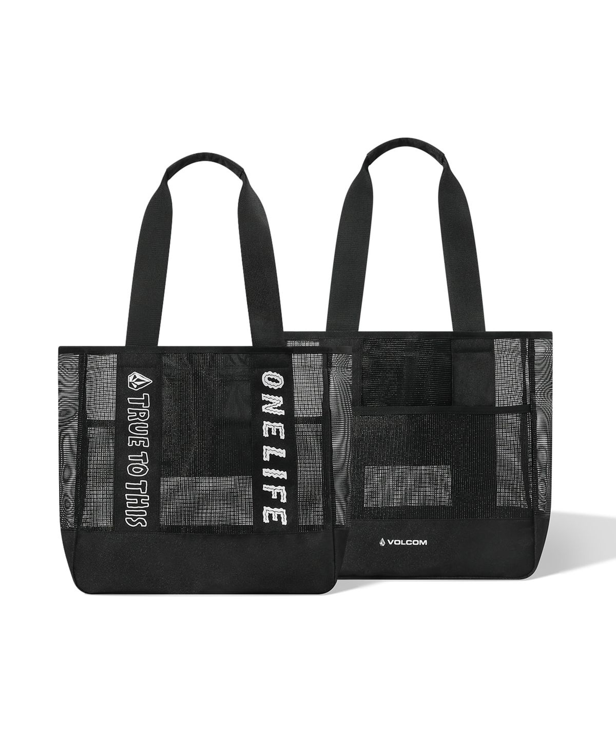 볼컴(VOLCOM) [볼컴x원라이프] 썸머 메쉬 토트백(블랙)