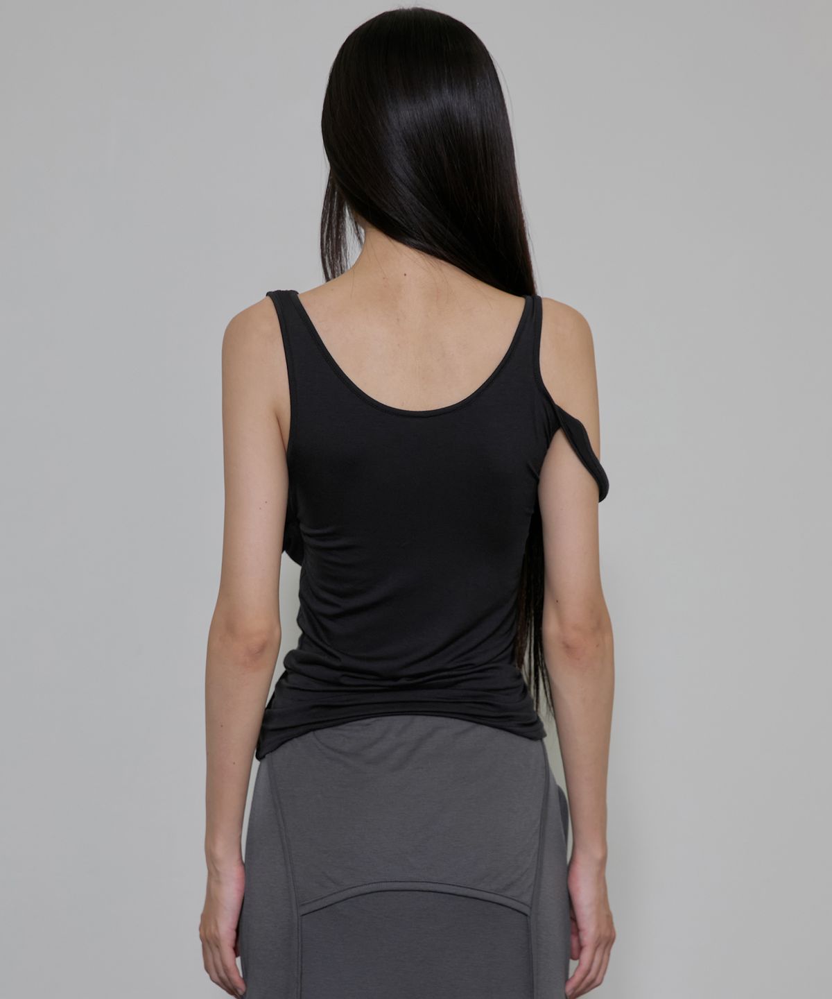 플레어업(FLAREUP) Asymmetrical Sleeveless (FL-173_Black)