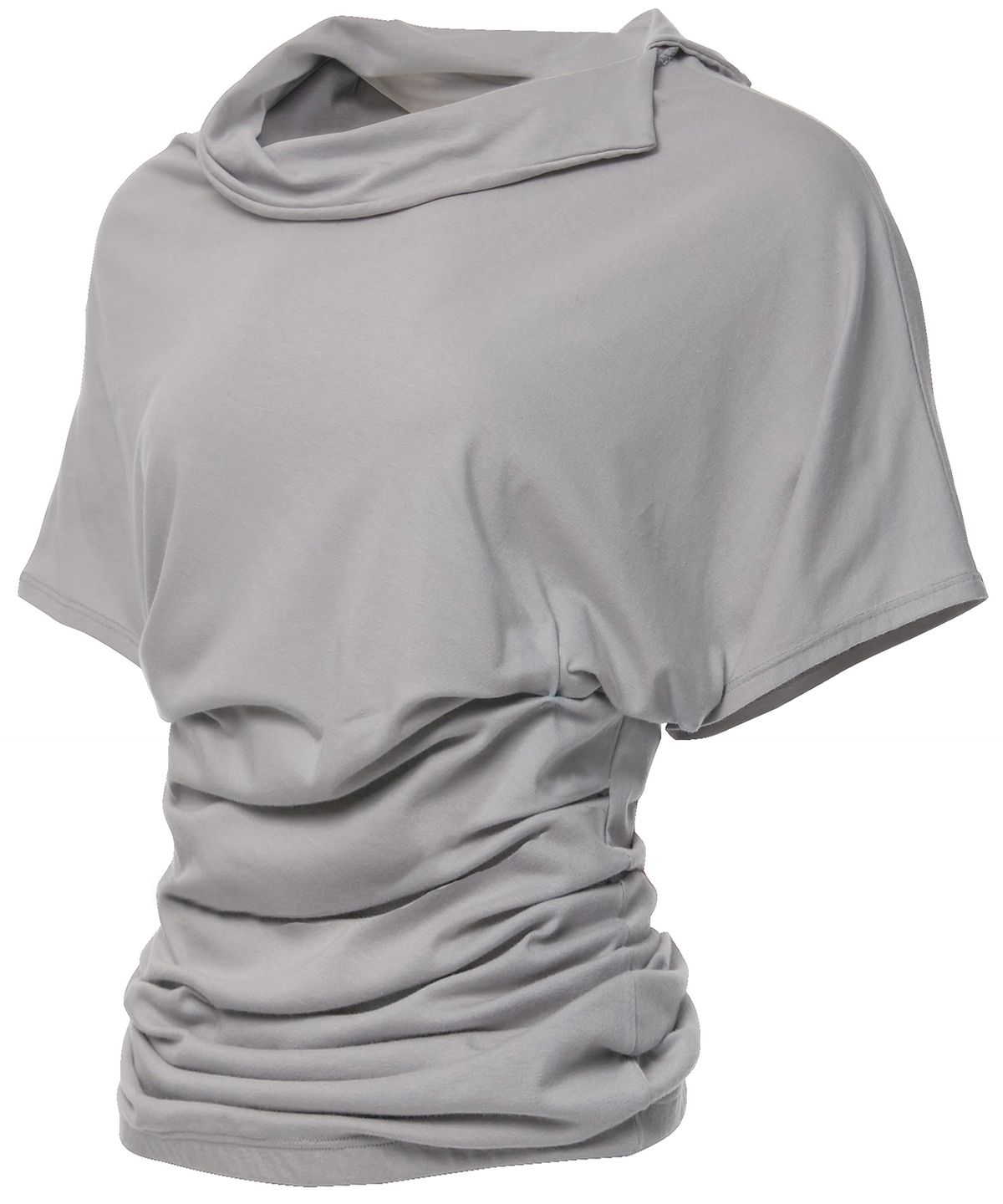 플레어업(FLAREUP) Oversized Asymmetrical T-Shirt (FL-177_Gray)