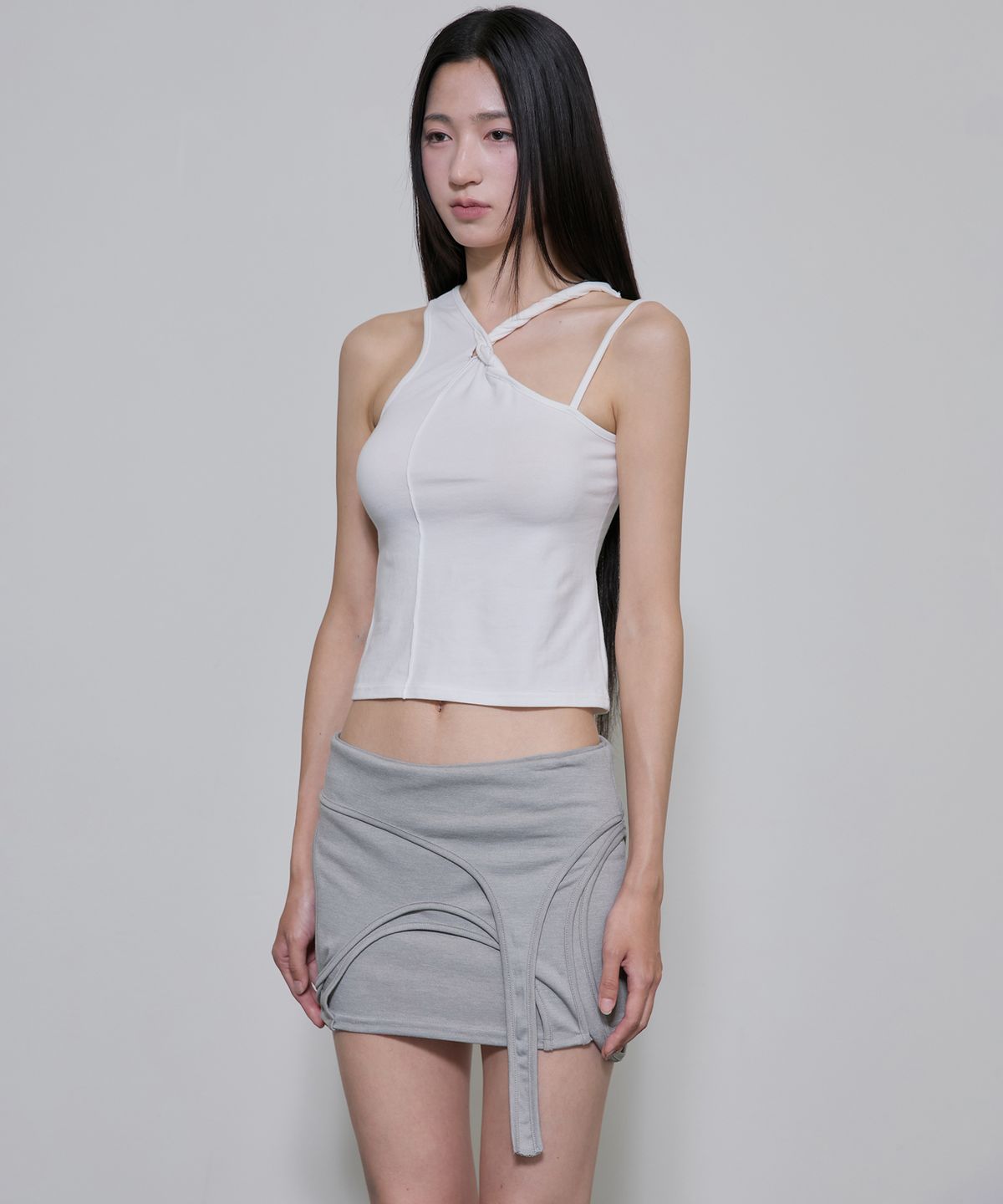 플레어업(FLAREUP) 4-Layered Skirt (FL-268_Gray)