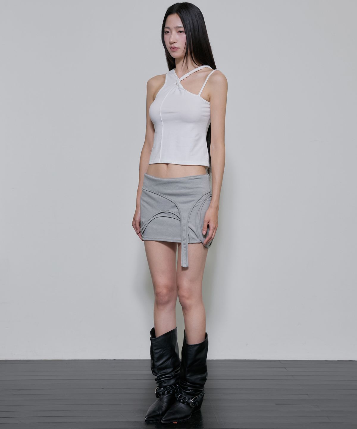 플레어업(FLAREUP) 4-Layered Skirt (FL-268_Gray)