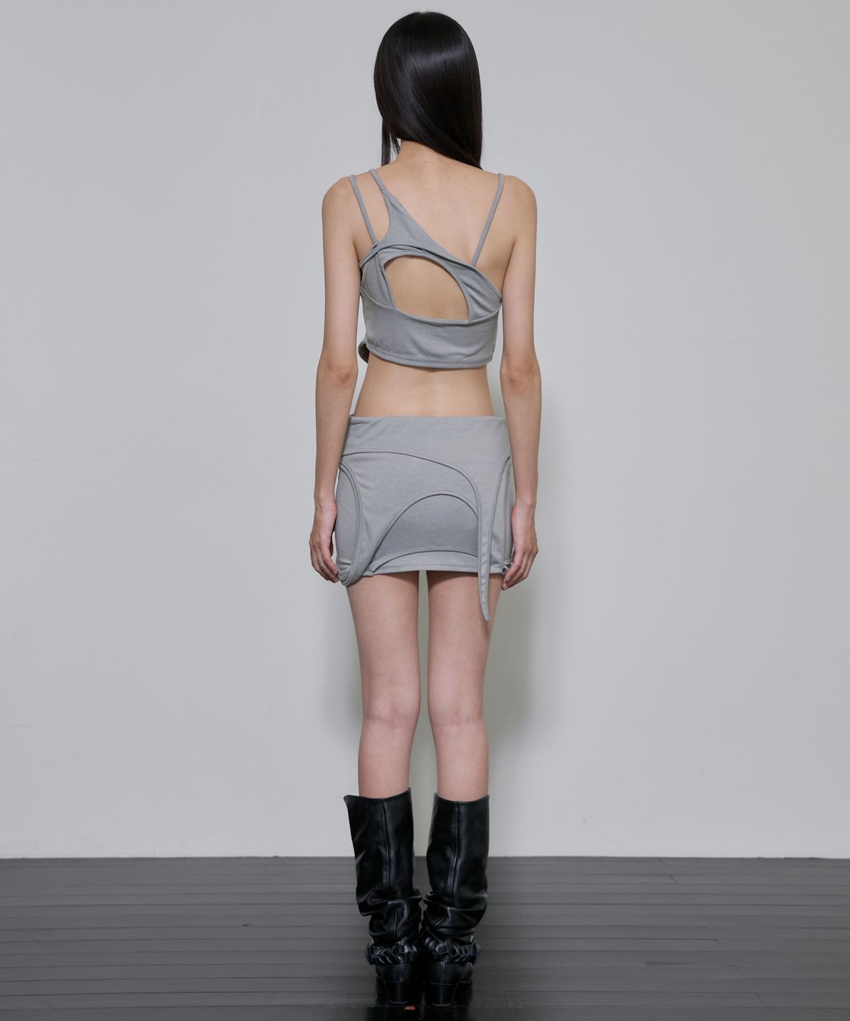 플레어업(FLAREUP) 4-Layered Skirt (FL-268_Gray)