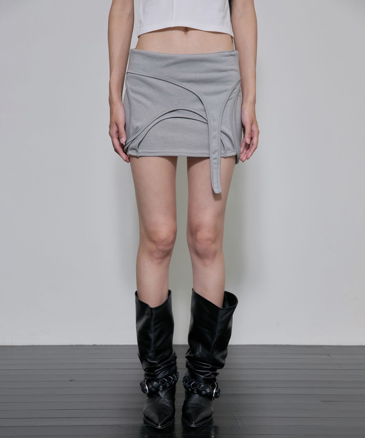 플레어업(FLAREUP) 4-Layered Skirt (FL-268_Gray)
