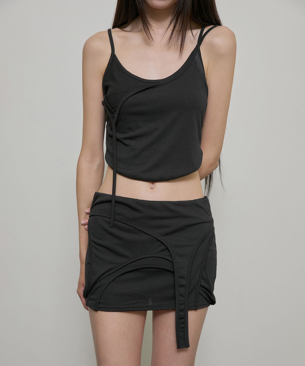 플레어업(FLAREUP) 4-Layered Skirt (FL-268_Black)
