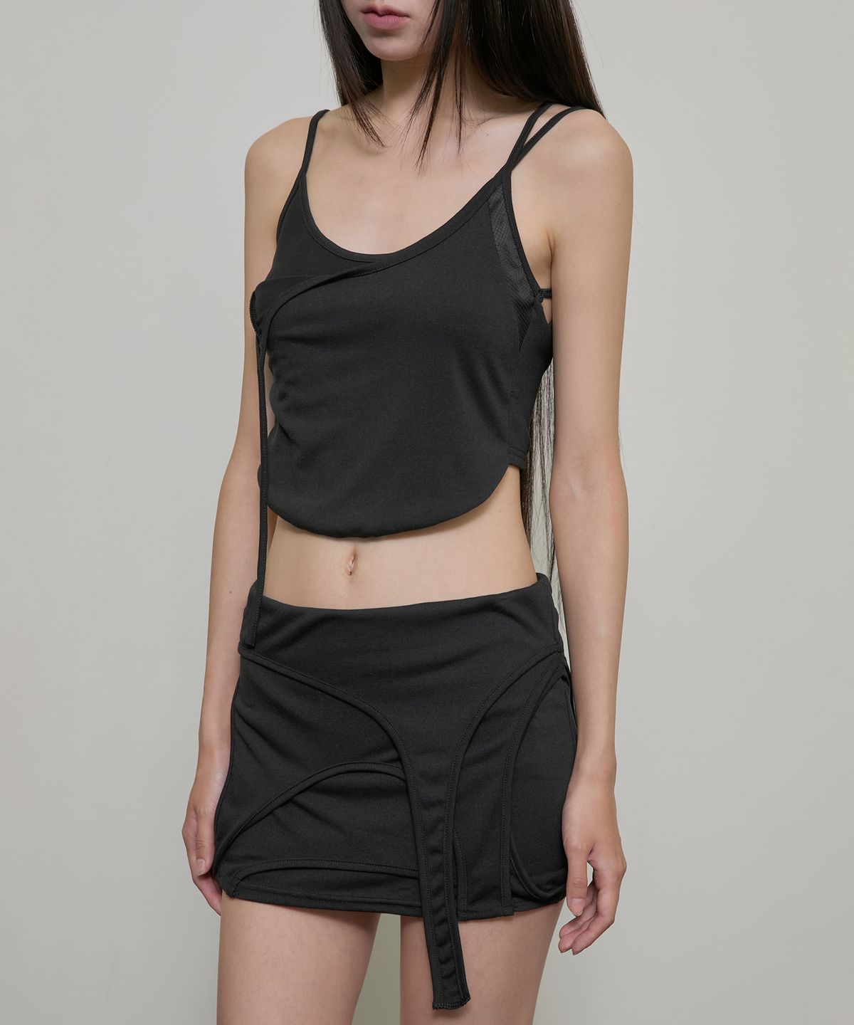 플레어업(FLAREUP) 4-Layered Skirt (FL-268_Black)