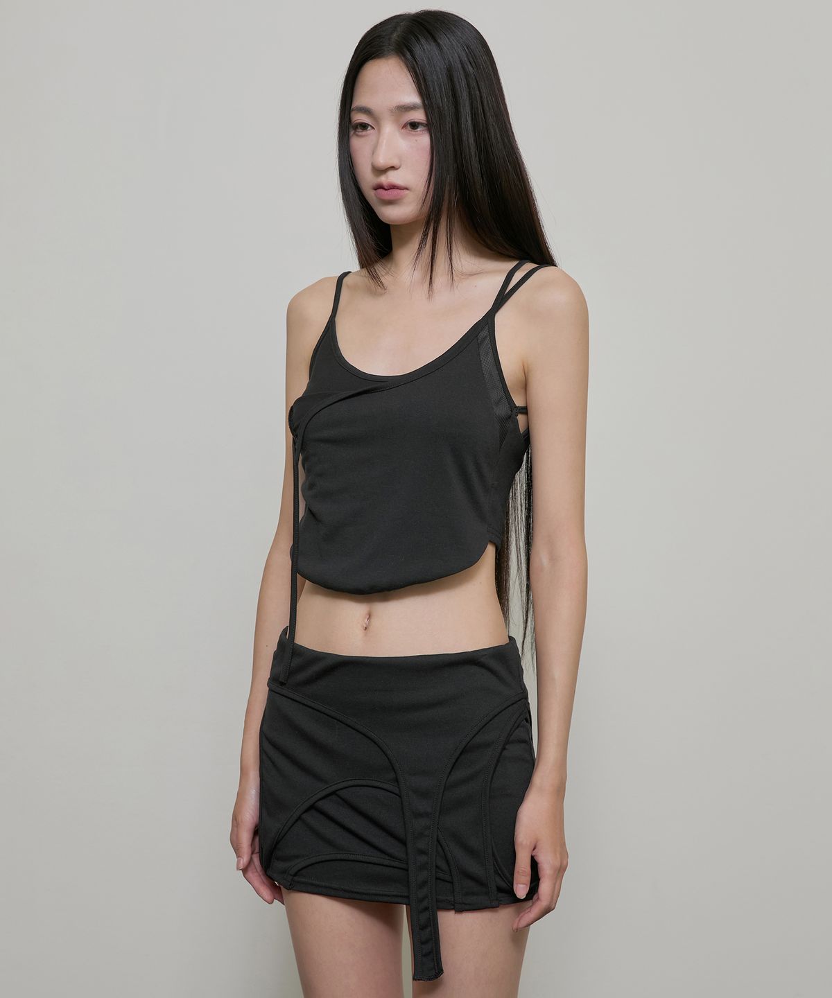 플레어업(FLAREUP) 4-Layered Skirt (FL-268_Black)