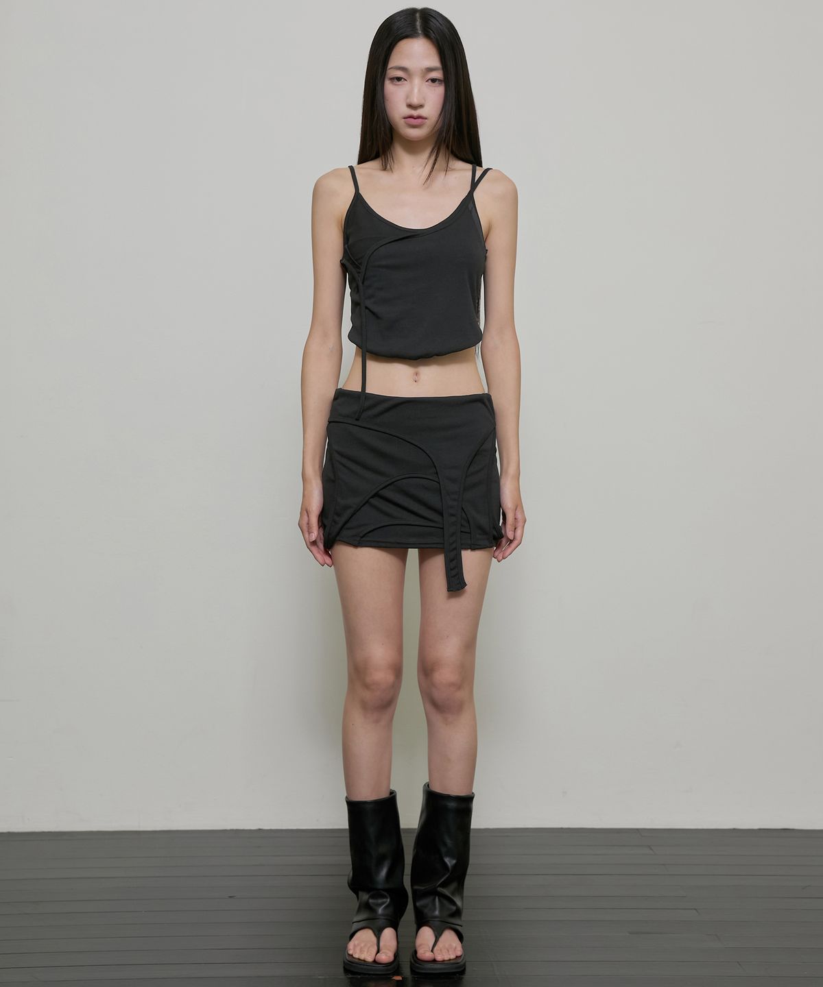 플레어업(FLAREUP) 4-Layered Skirt (FL-268_Black)