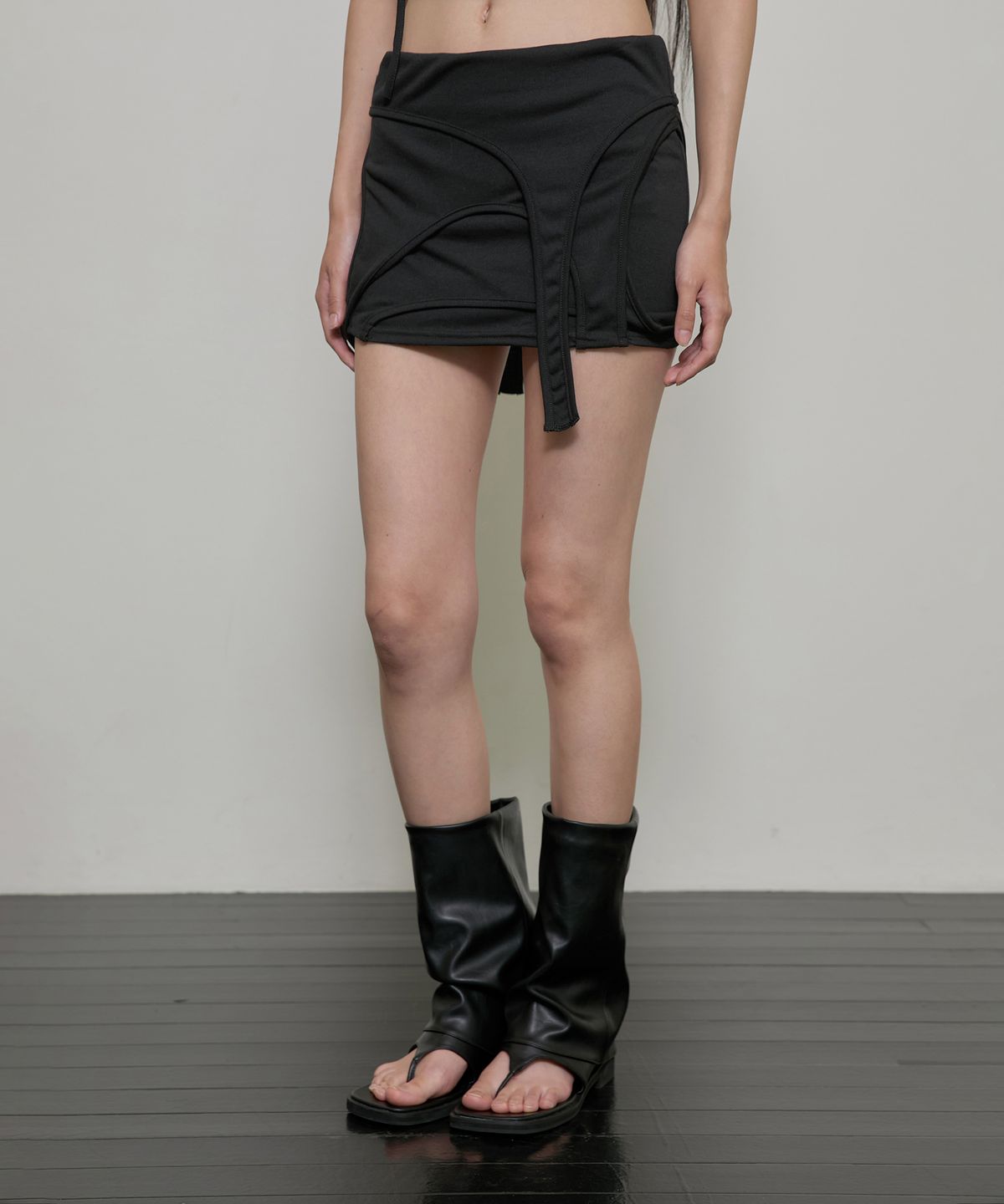 플레어업(FLAREUP) 4-Layered Skirt (FL-268_Black)