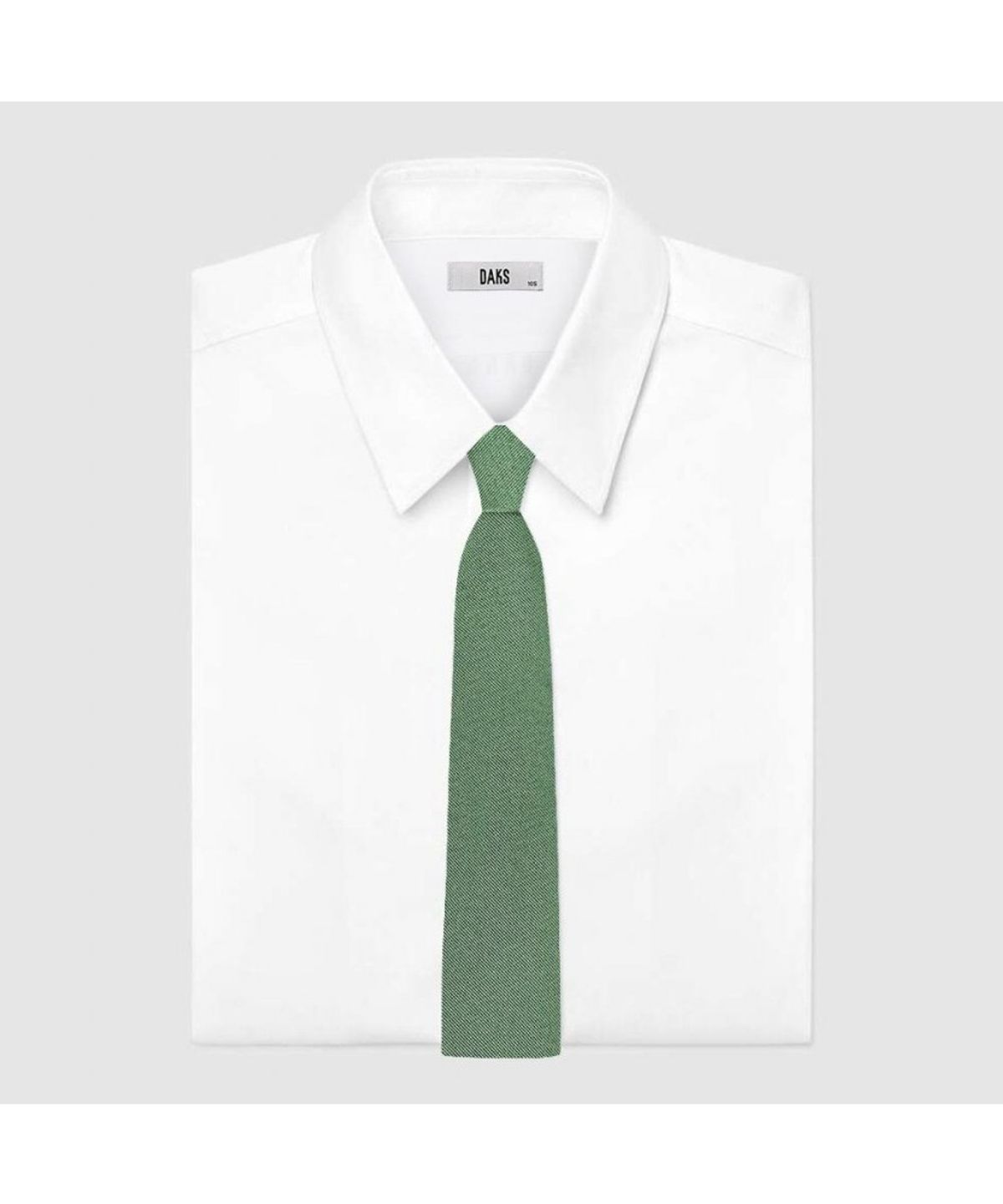 닥스셔츠(DAKS SHIRTS) 실크100 솔리드 넥타이 그린_DLG1ACF1306E1