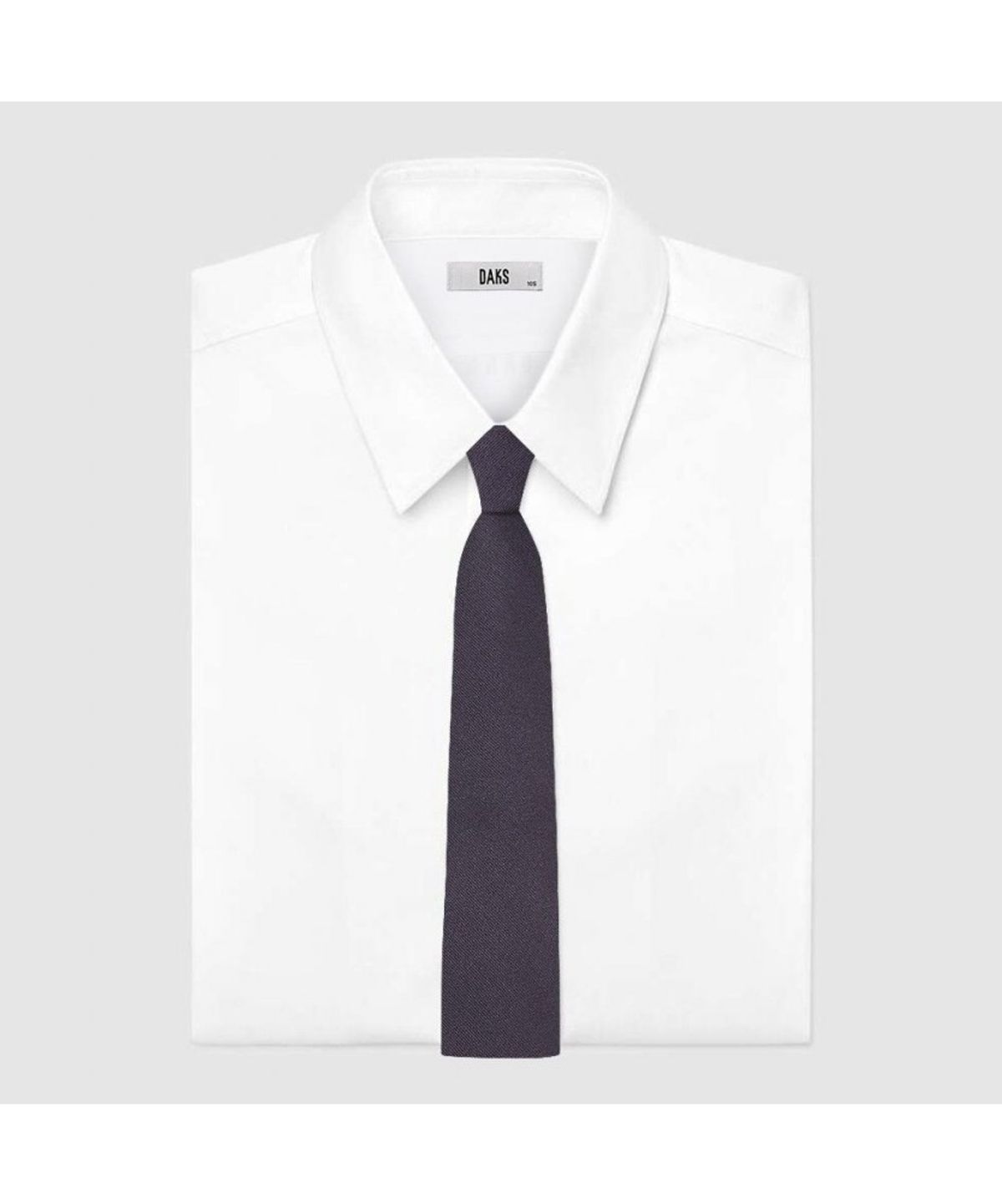 닥스셔츠(DAKS SHIRTS) 실크100 솔리드 넥타이 네이비_DLG1ACF1306N1