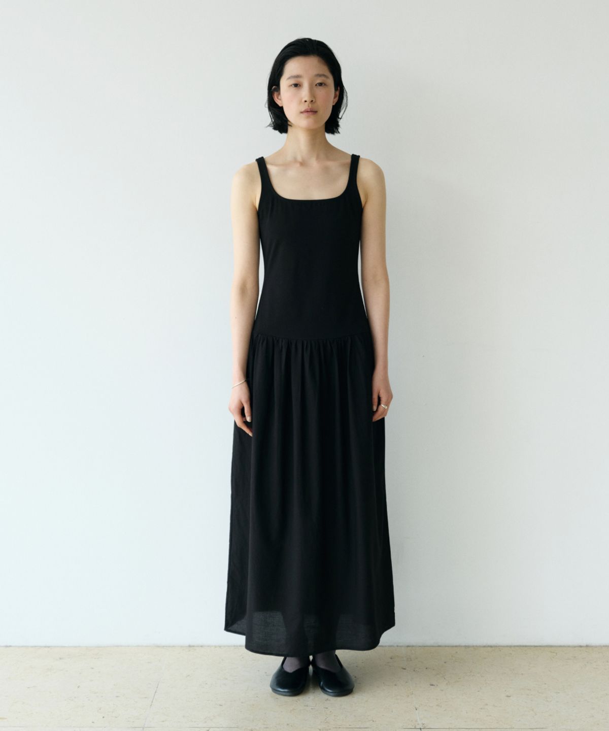 로우타이드(LOW TIDE) JERSEY MAXI DRESS [BLACK]
