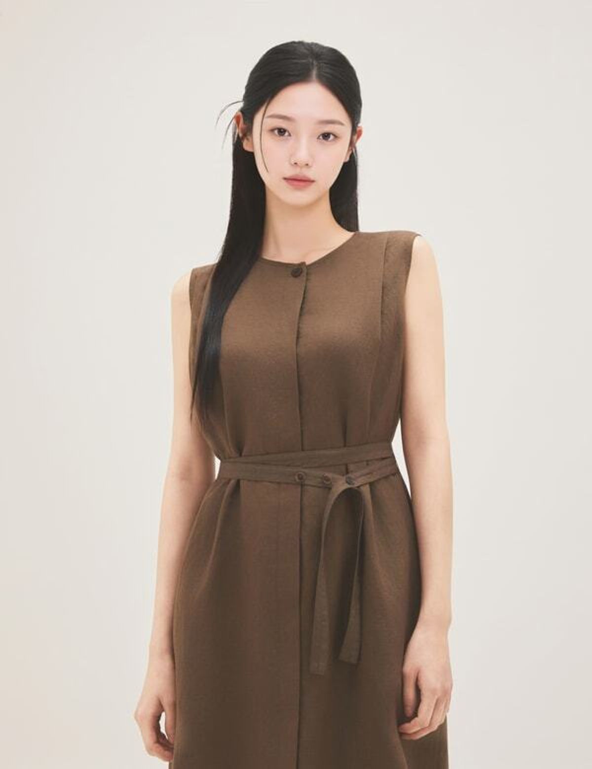 로엠(ROEM) 린넨 롱 원피스 RMOWG37R11
