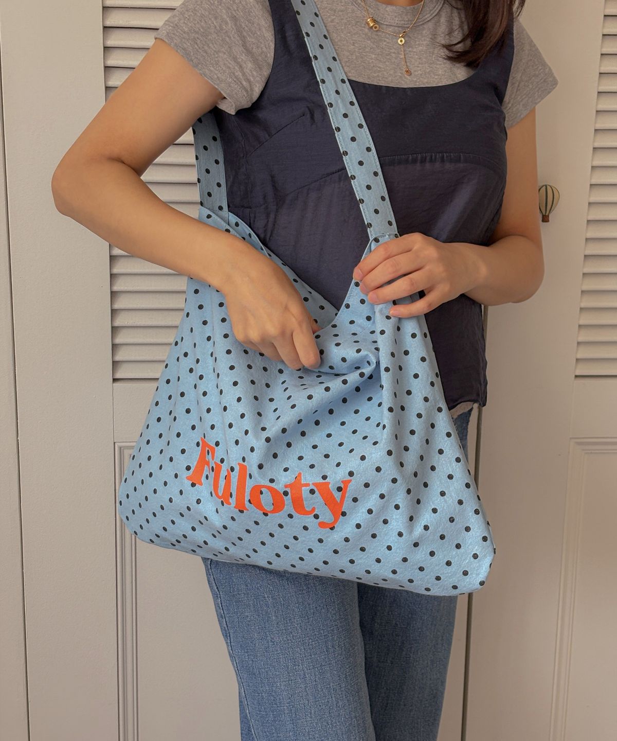 풀로티(FULOTY) Dot eco bag sky blue