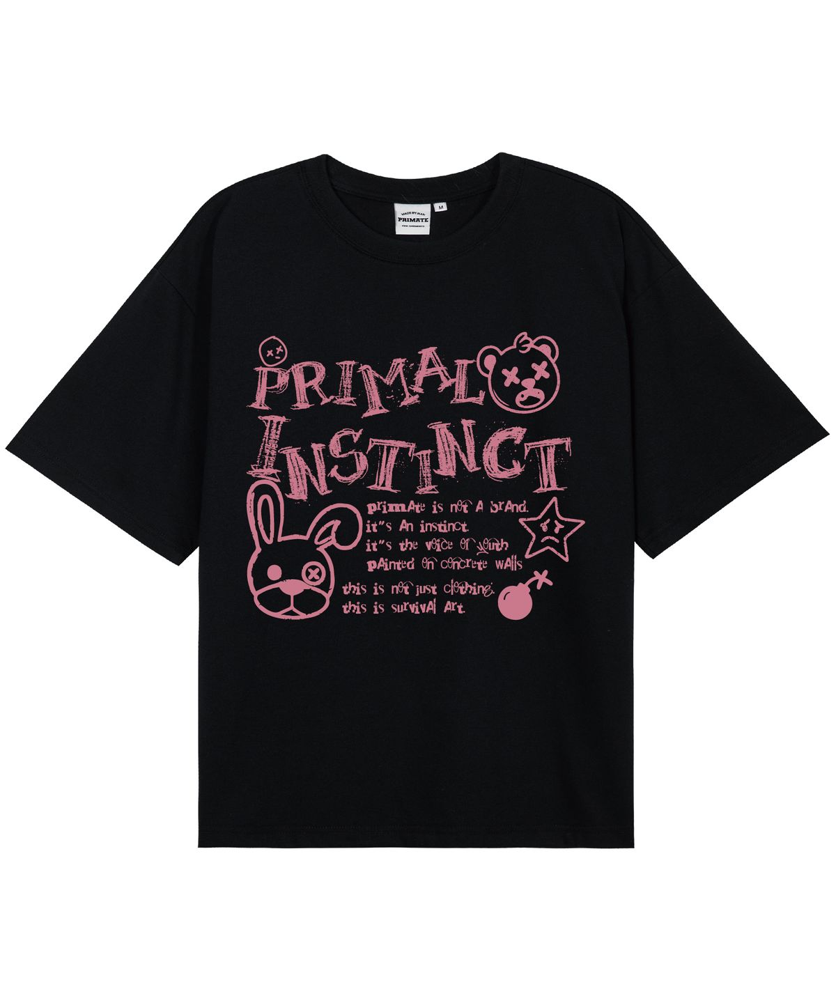 프라임에이트(PRIMATE) RAW LINE 오버핏 반팔티셔츠 10 COLORS