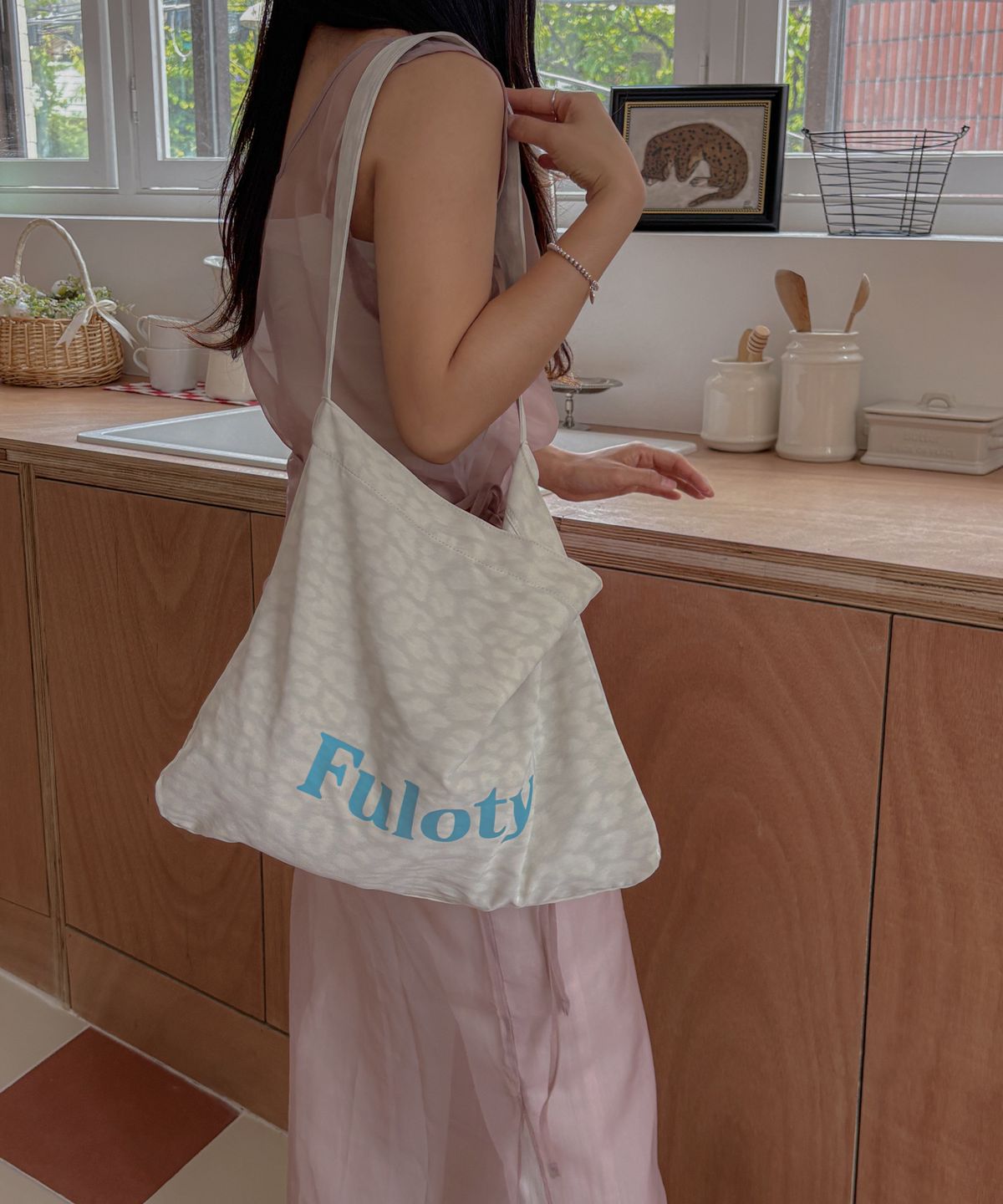 풀로티(FULOTY) Leopard eco bag white