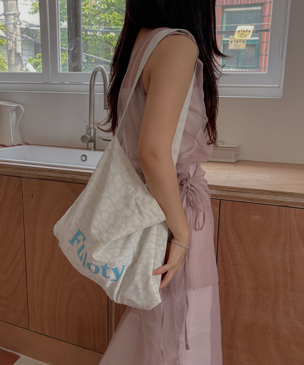 풀로티(FULOTY) Leopard eco bag white