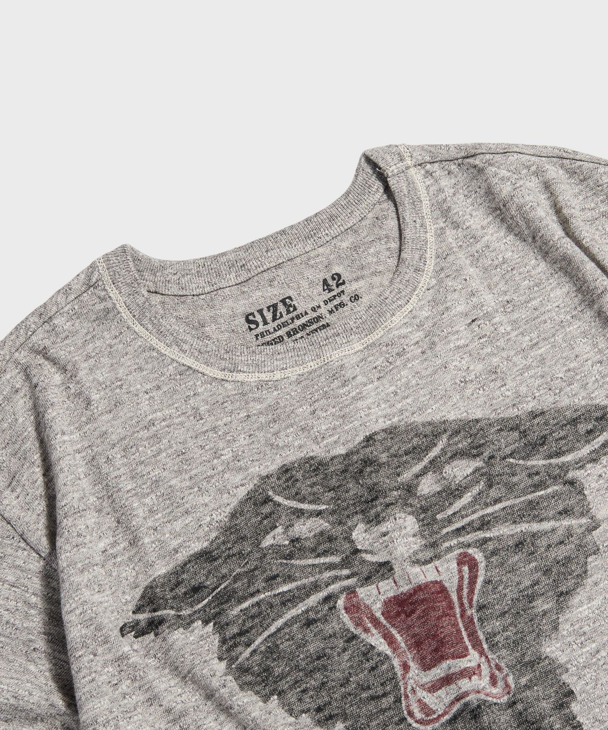 브론슨(BRONSON) 1930s Rugged CCC Black Panther Tee Melange