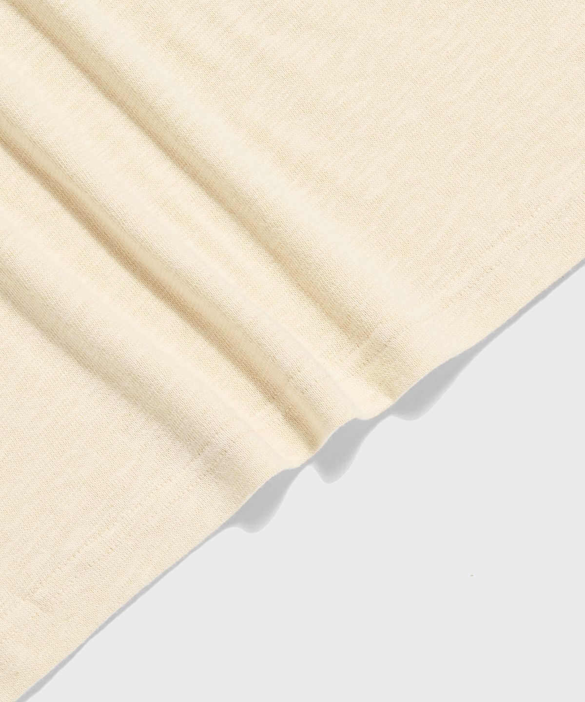 브론슨(BRONSON) Double V Insert Crew Neck Tee Cream