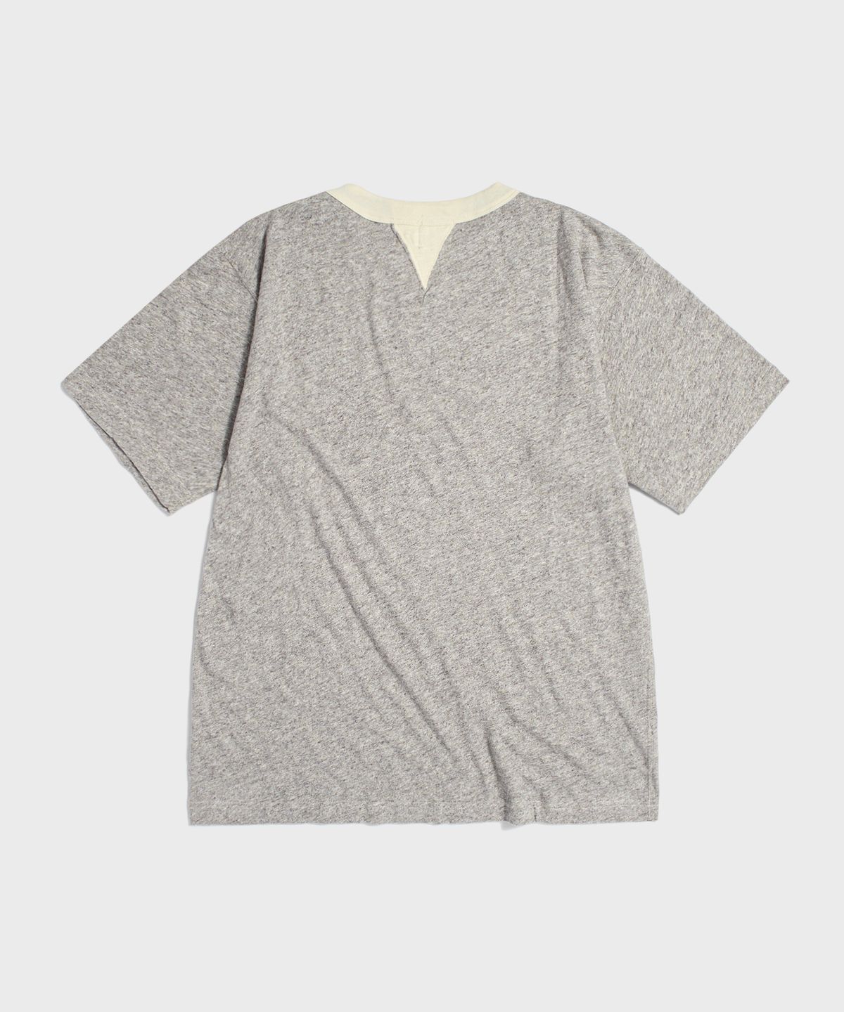 브론슨(BRONSON) Double V Insert Crew Neck Tee Melange