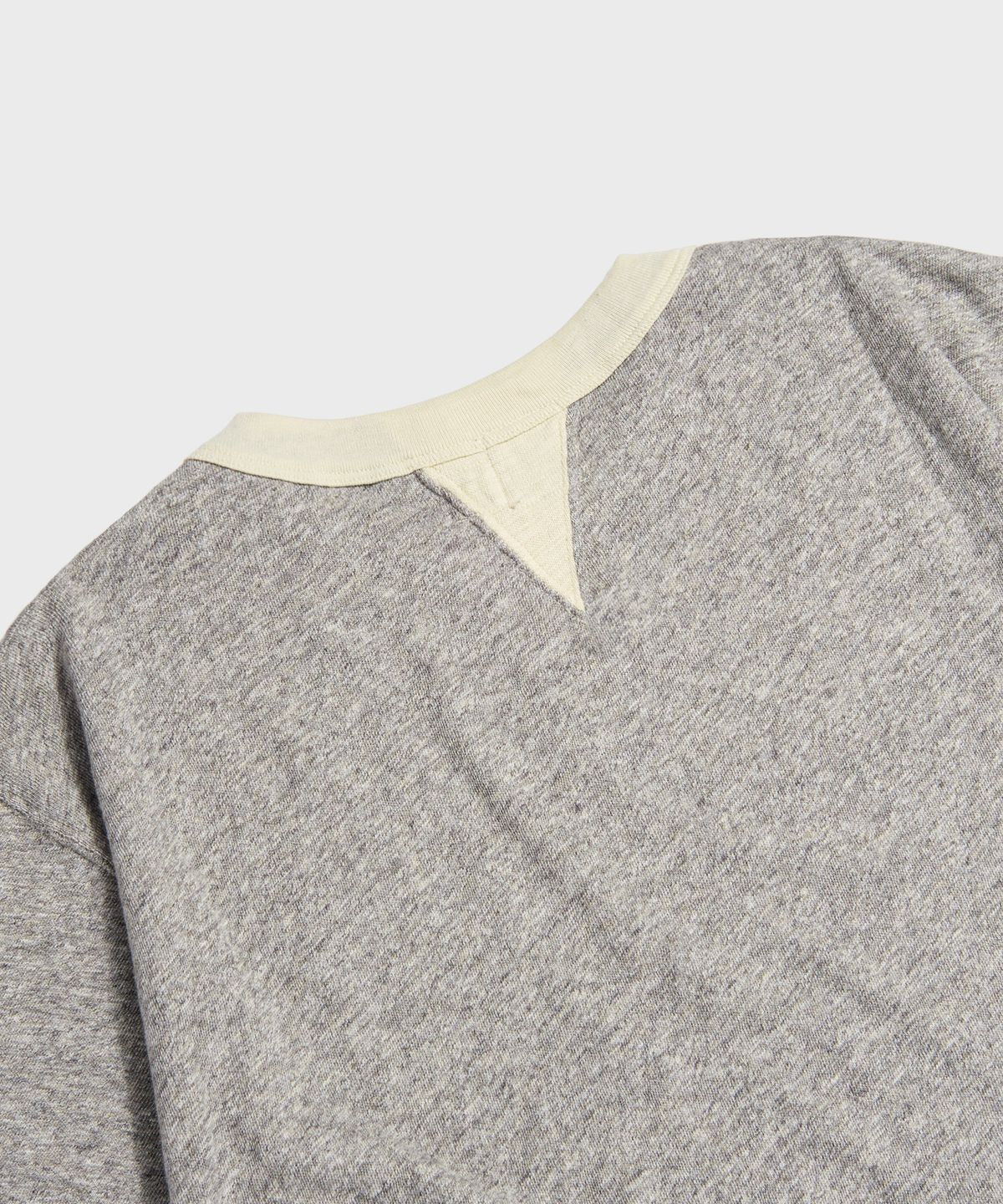 브론슨(BRONSON) Double V Insert Crew Neck Tee Melange