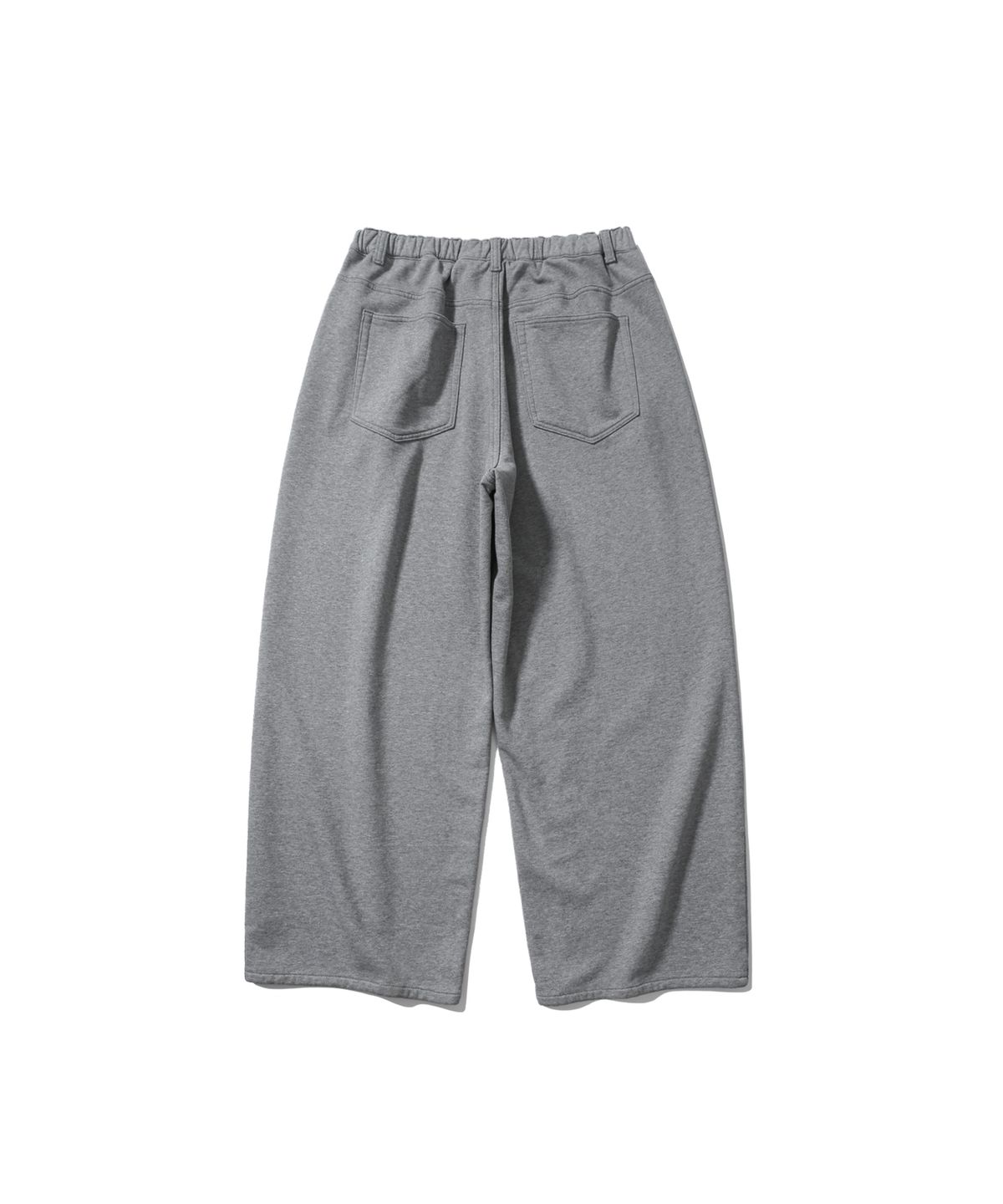 앵글런(ANGLAN) Baggy Fit Sweat Pants - Melange Grey