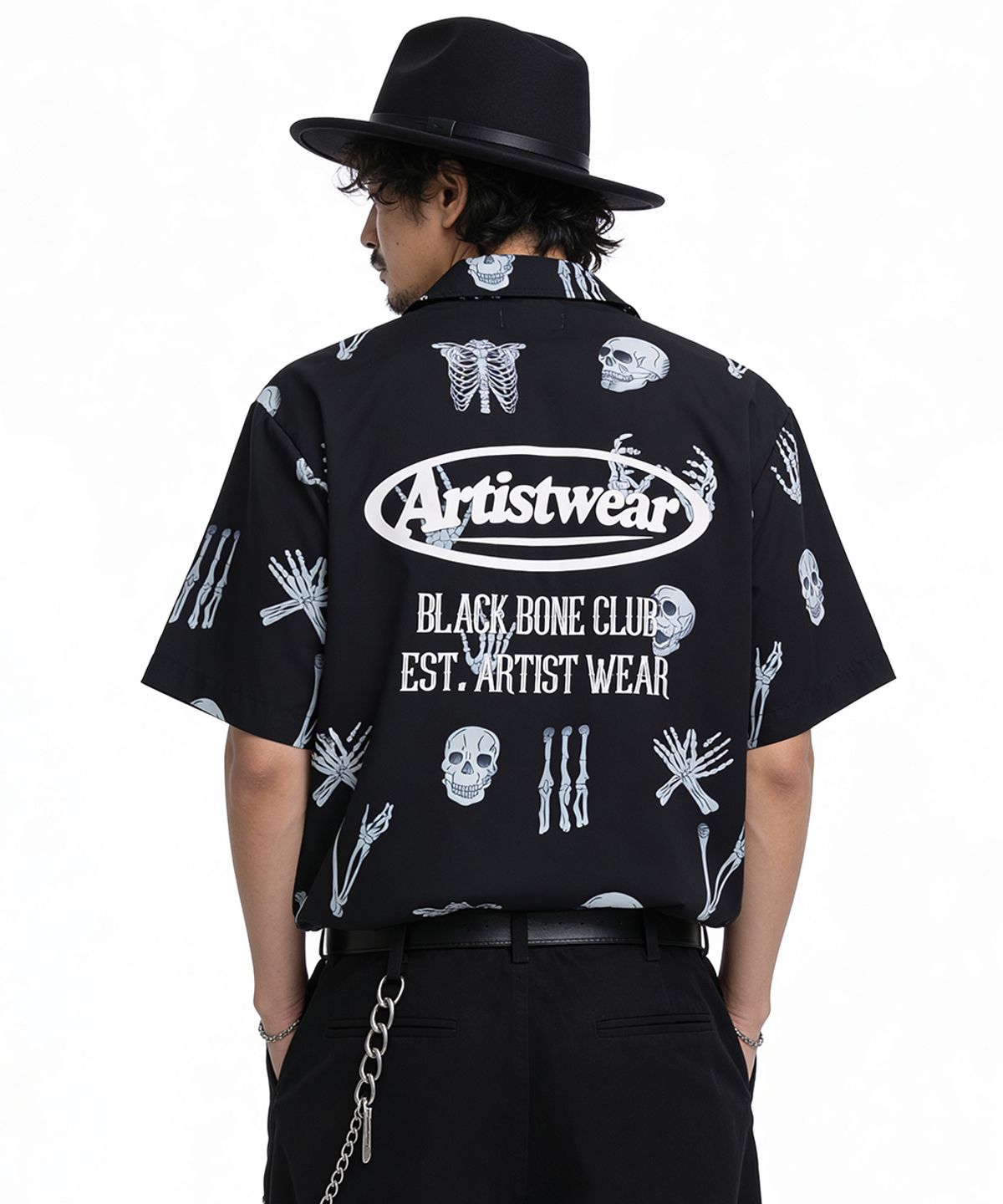 아티스트웨어(ARTISTWEAR) [ATW] 본야드 오픈카라 반팔셔츠