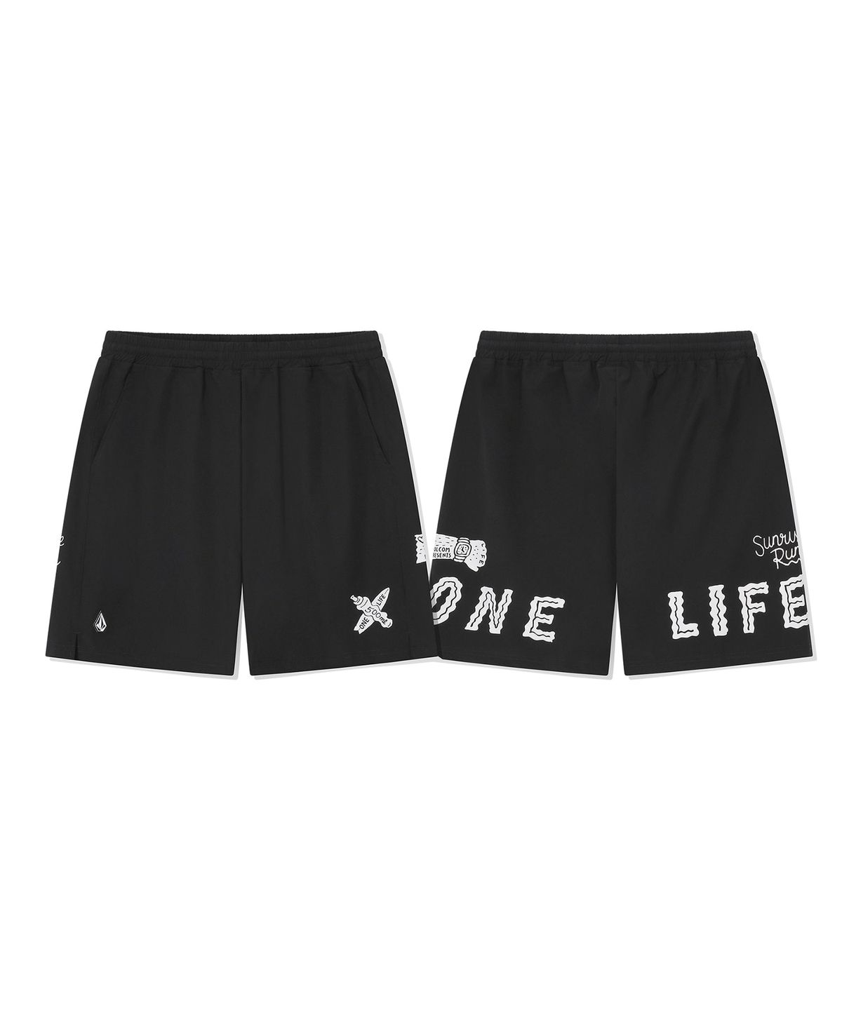 볼컴(VOLCOM) [볼컴x원라이프] 유틸리티 미드 쇼츠(블랙)