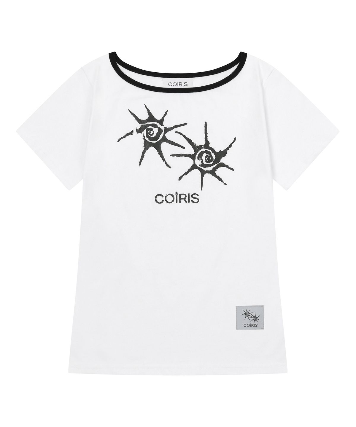 코이리스(COIRIS) 솔루나 원 숄더 배색 반팔 티 (13컬러)